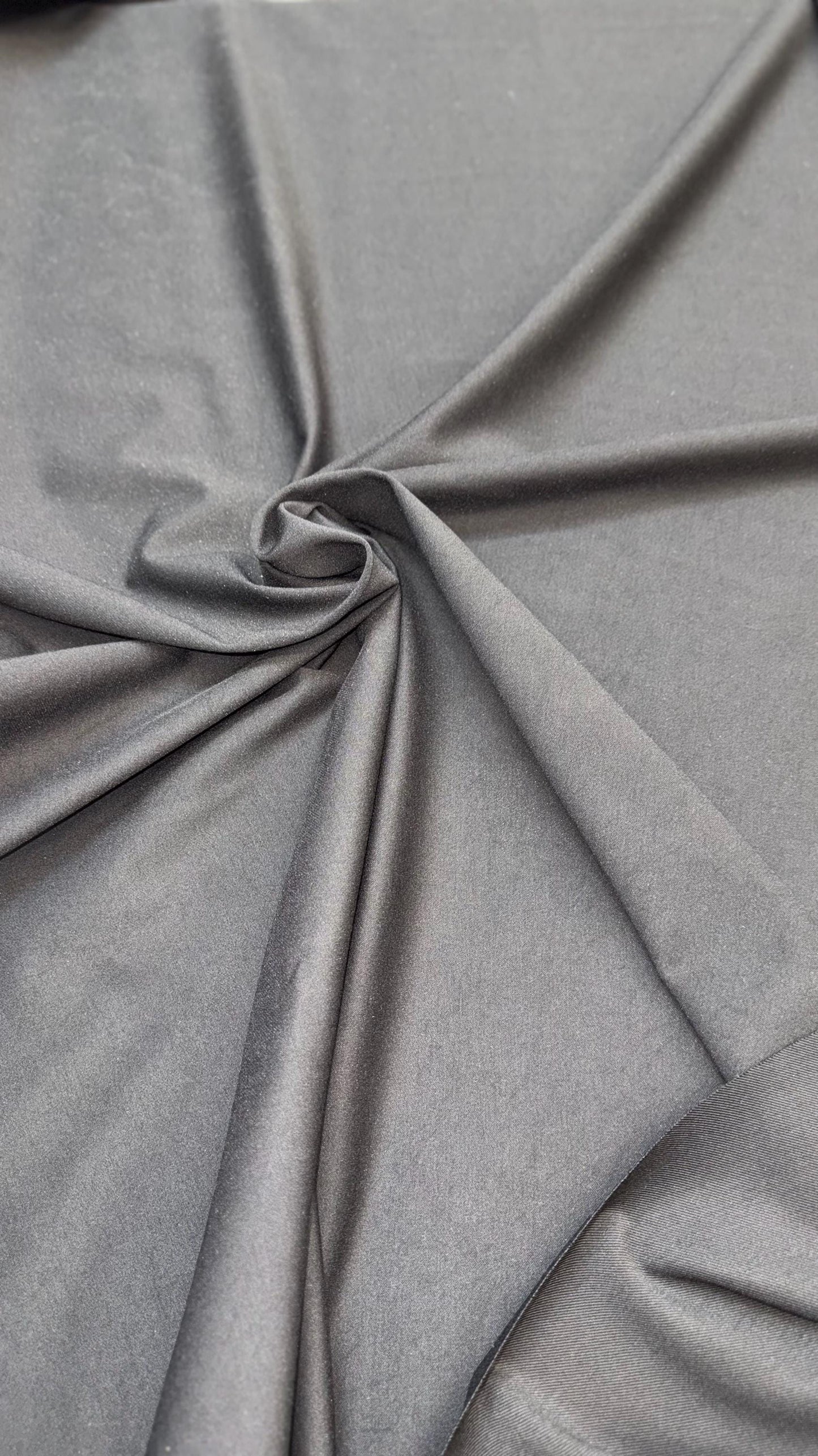 Super Heavy Black Gabardine Spandex 2-way stretch 58/60” Sold by the YD. High quality fabrics by AlexLAFabrics