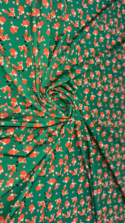 New Fox Exotic design print on best quality of nylon spandex 4-way stretch 58/60” Sold by the YD. Ships Worldwide from Los Angeles Californi