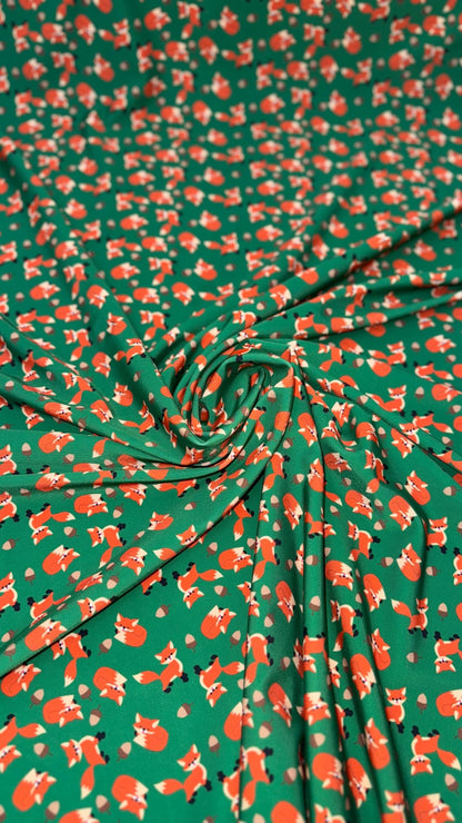 New Fox Exotic design print on best quality of nylon spandex 4-way stretch 58/60” Sold by the YD. Ships Worldwide from Los Angeles Californi