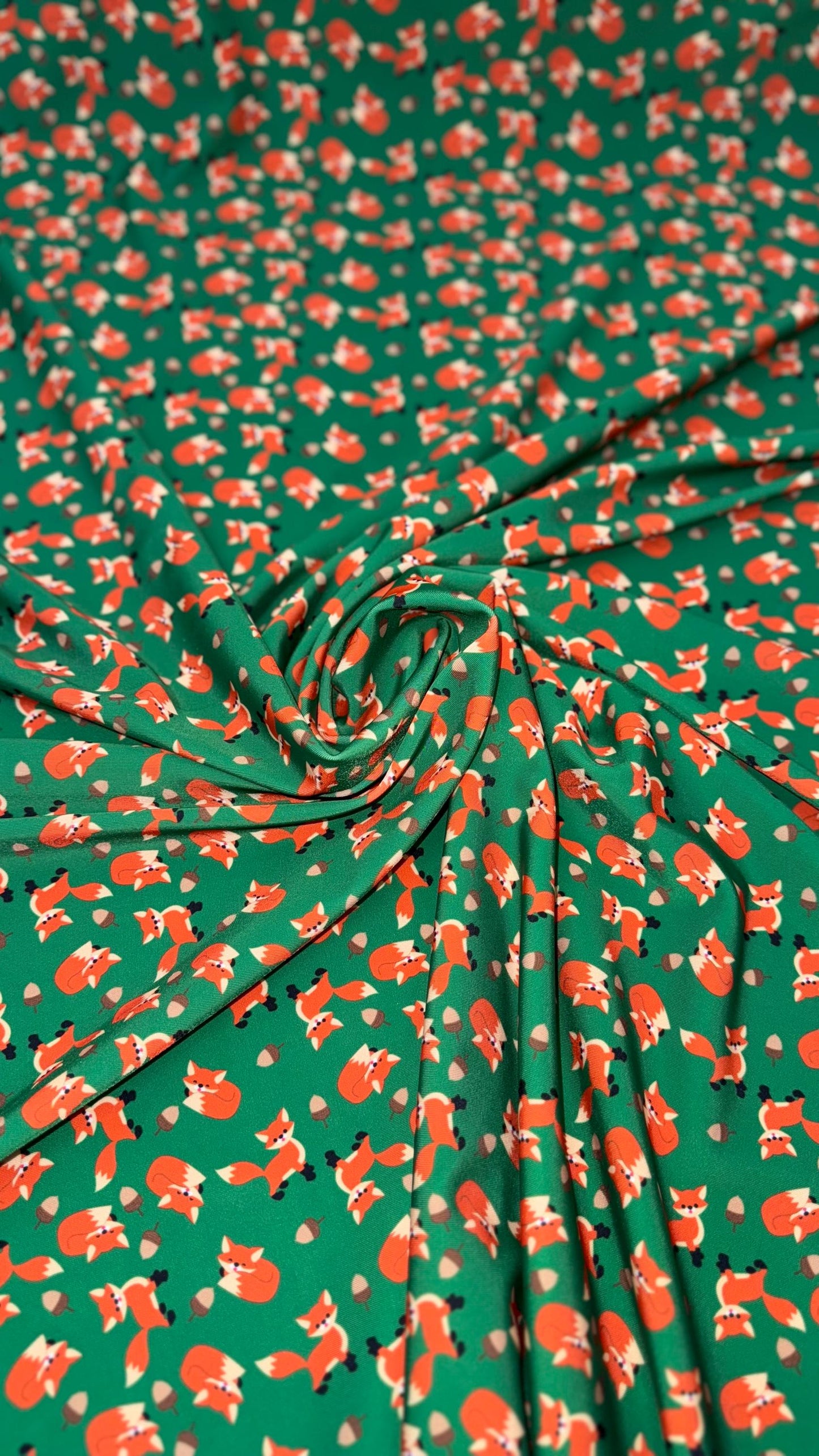 New Fox Exotic design print on best quality of nylon spandex 4-way stretch 58/60” Sold by the YD. Ships Worldwide from Los Angeles Californi
