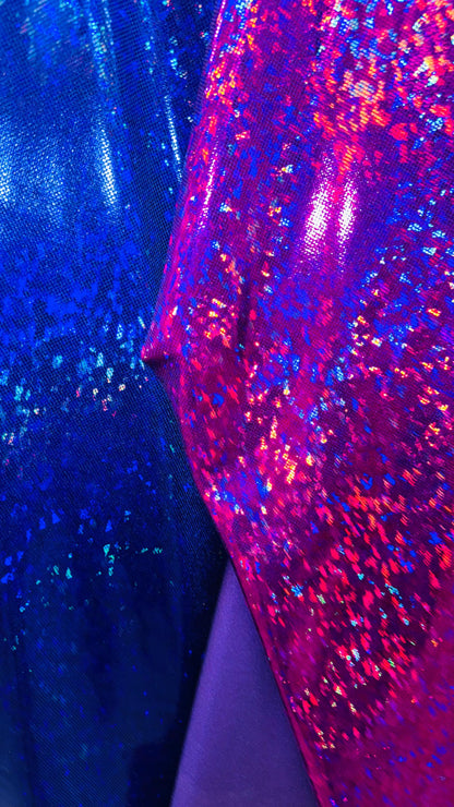 New Shattered glass metallic nylon spandex broken glass hologram 4way stretch 58/60" Sold by the YD. Ships worldwide from Los Angeles CA.