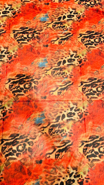 New Exotic Hiding Leopard design print on great quality of nylon spandex and power mesh nylon spandex 4-way stretch 58/60” High quality