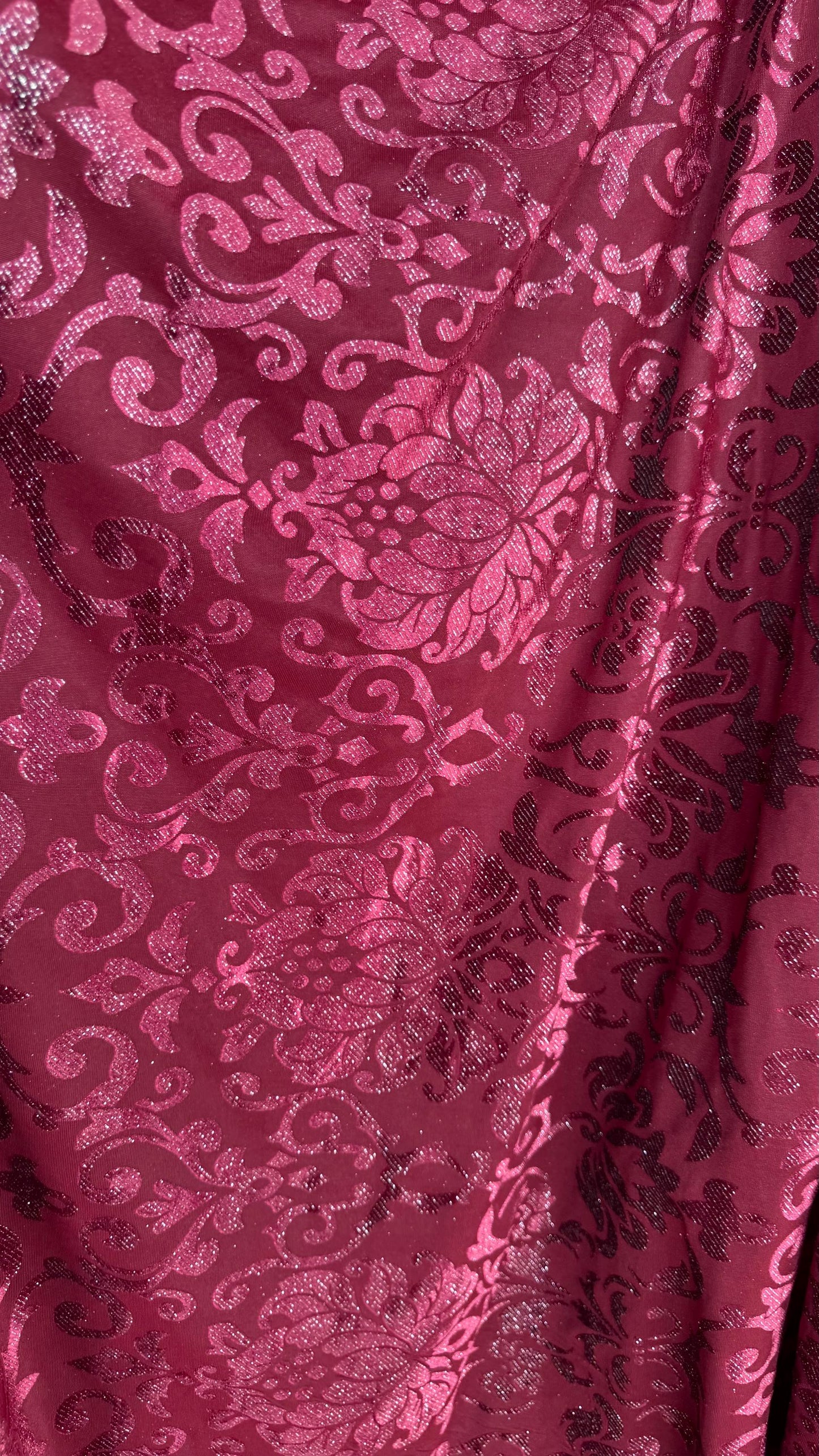 NEW Royal design Metallic burnout spandex velvet 4-way stretch 58/60” Sold by the YD. Ships worldwide from Los Angeles California USA.
