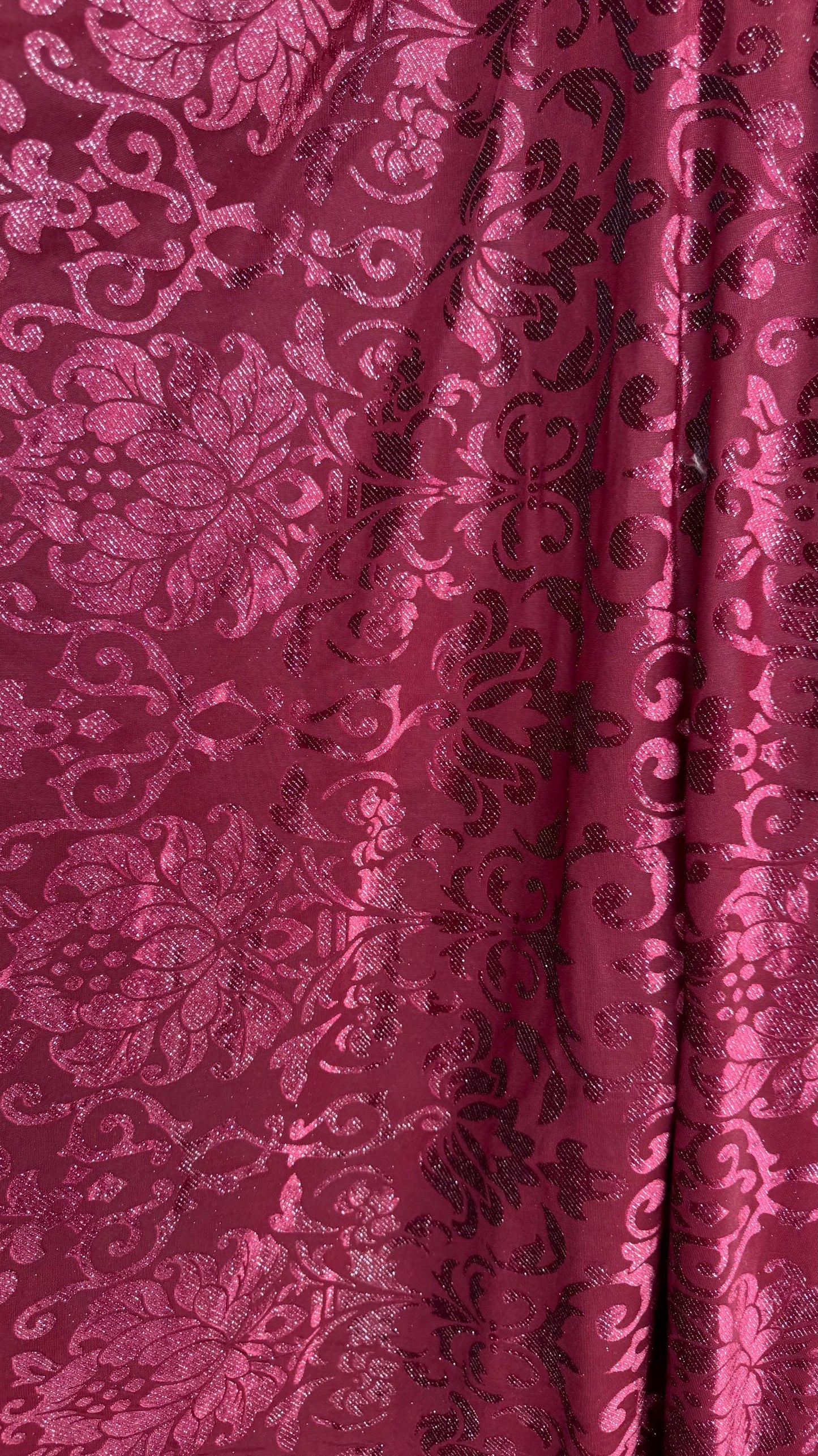 NEW Royal design Metallic burnout spandex velvet 4-way stretch 58/60” Sold by the YD. Ships worldwide from Los Angeles California USA.