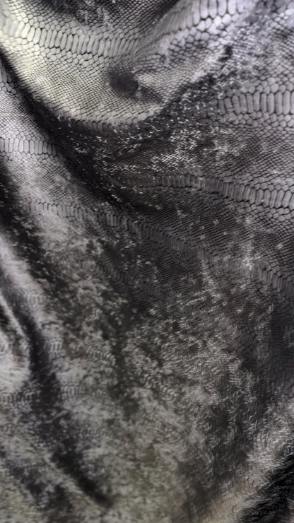 Anaconda Spandex velvet Matte Black great quality 420 Gsm 4-way stretch 58/60” Sold by the YD. Ships worldwide from Los Angeles California