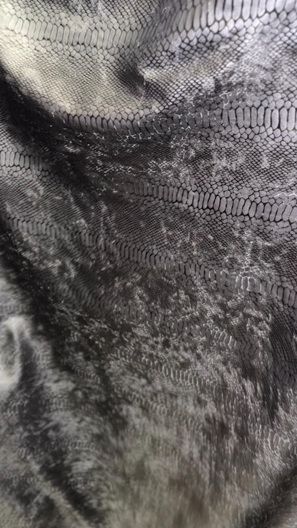 Anaconda Spandex velvet Matte Black great quality 420 Gsm 4-way stretch 58/60” Sold by the YD. Ships worldwide from Los Angeles California
