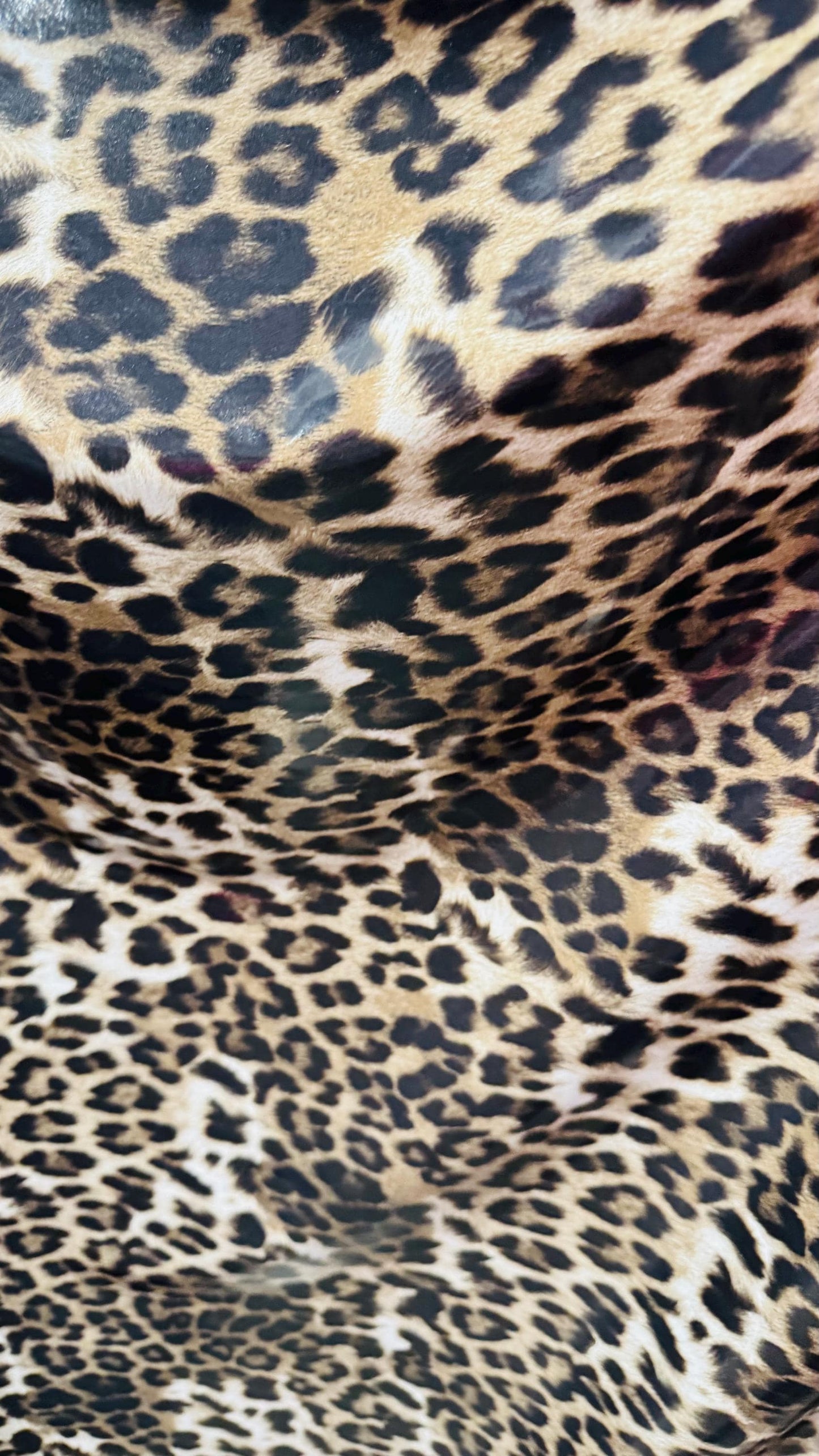 Leopard Exotic design shiny latex high quality nylon spandex vinyl 4-way stretch 58/60” Sold by the YD. Ships worldwide from Los Angeles CA