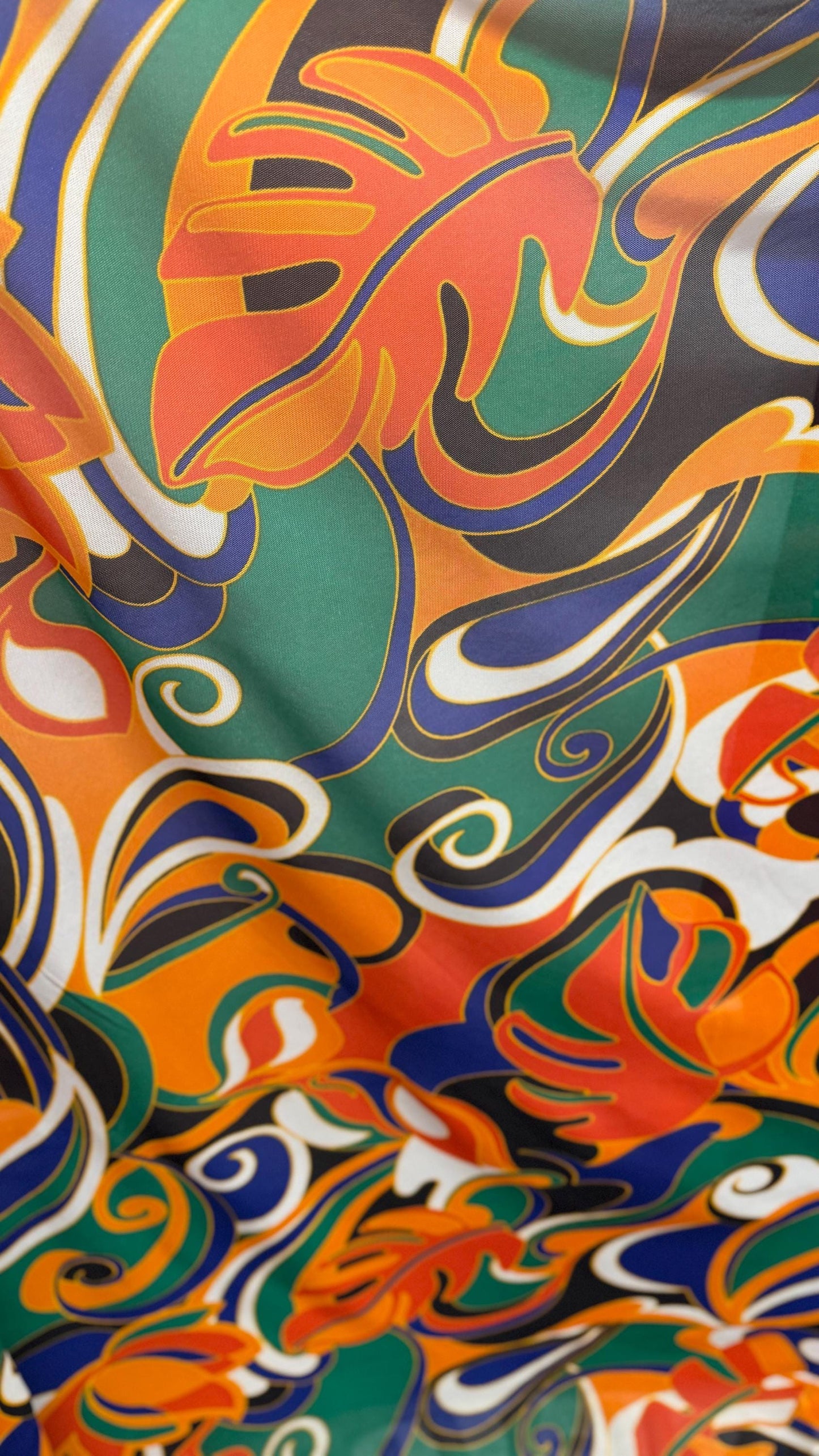 New Swirl abstract design Multicolo print on great quality of power mesh 4-way stretch 58/60” Sold by the YD. Ships Worldwide from L.A