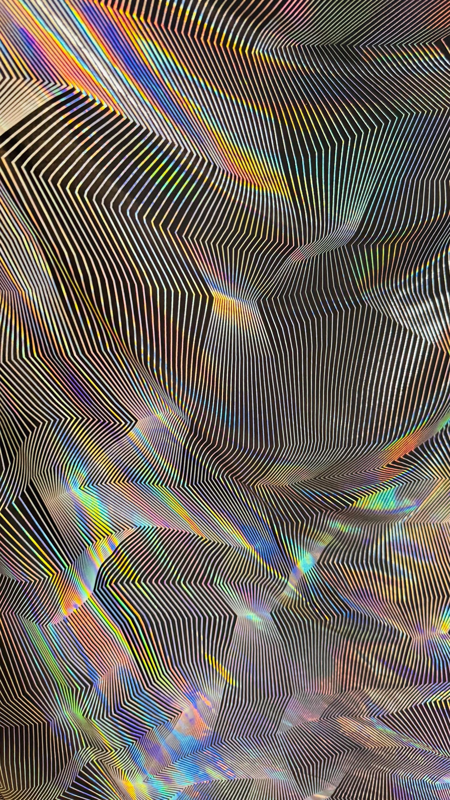 New Digital Geometric design on hologram poly spandex 2-way stretch 58/60” Sold by the YD. Ships Worldwide from Los Angeles California USA.