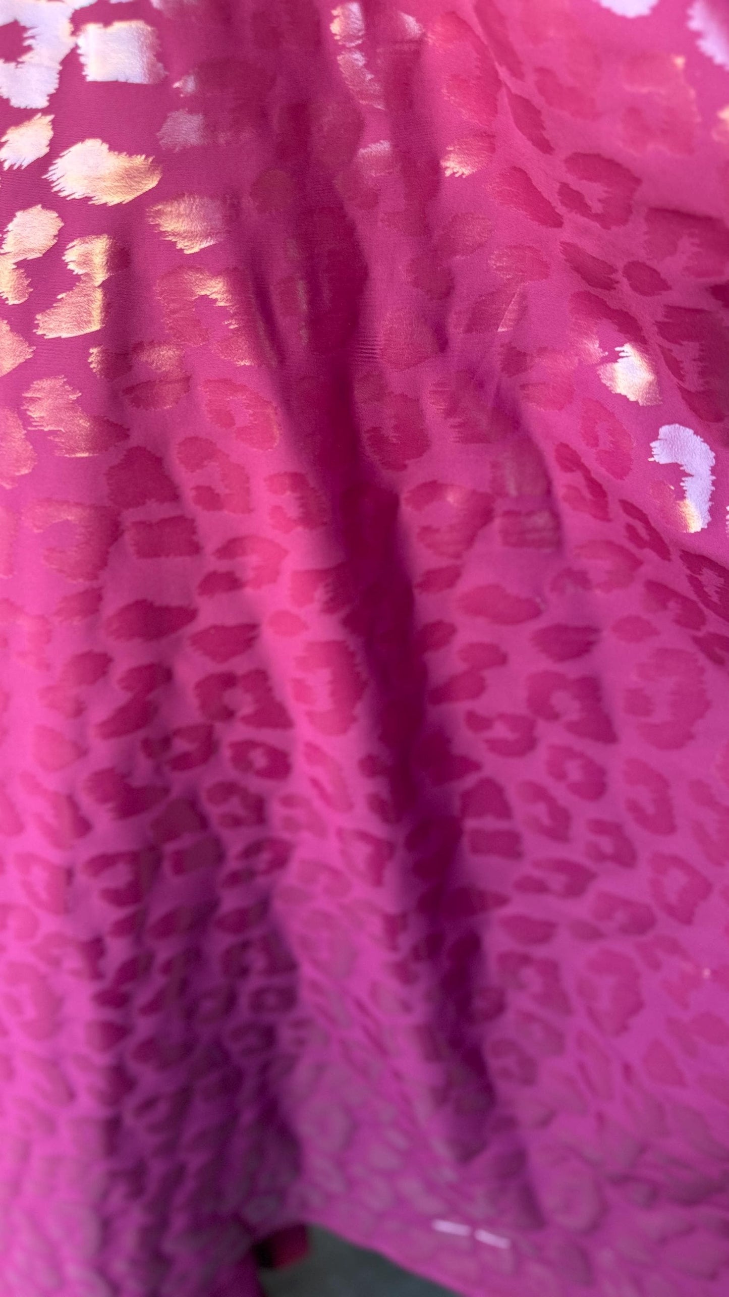 New Exotic metallic leopard design nylon spandex with clear foil 4-way stretch  58/60” Sold by the YD. Ships worldwide from Los Angeles