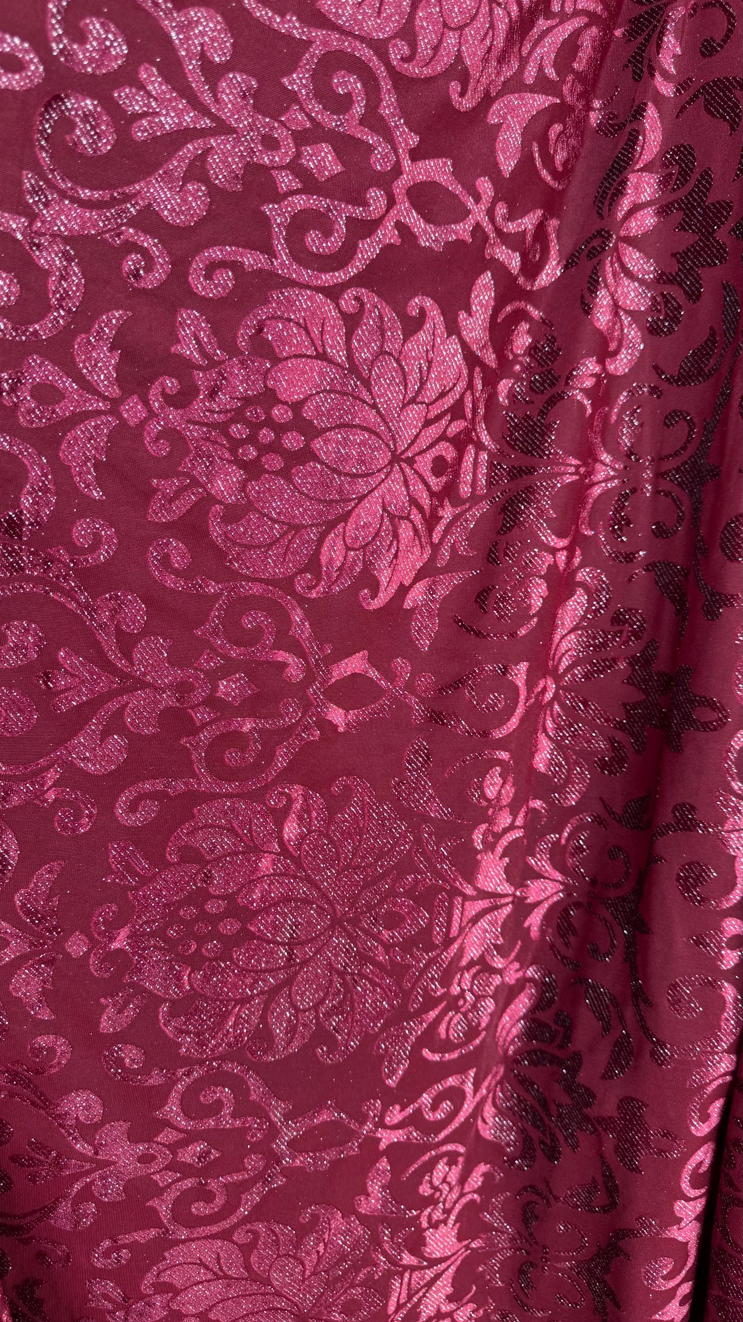 NEW Royal design Metallic burnout spandex velvet 4-way stretch 58/60” Sold by the YD. Ships worldwide from Los Angeles California USA.