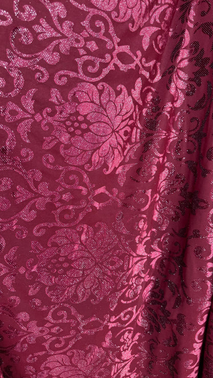 NEW Royal design Metallic burnout spandex velvet 4-way stretch 58/60” Sold by the YD. Ships worldwide from Los Angeles California USA.