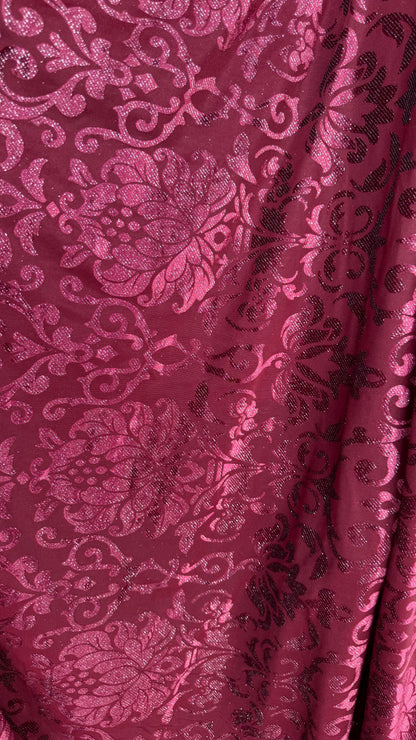 NEW Royal design Metallic burnout spandex velvet 4-way stretch 58/60” Sold by the YD. Ships worldwide from Los Angeles California USA.
