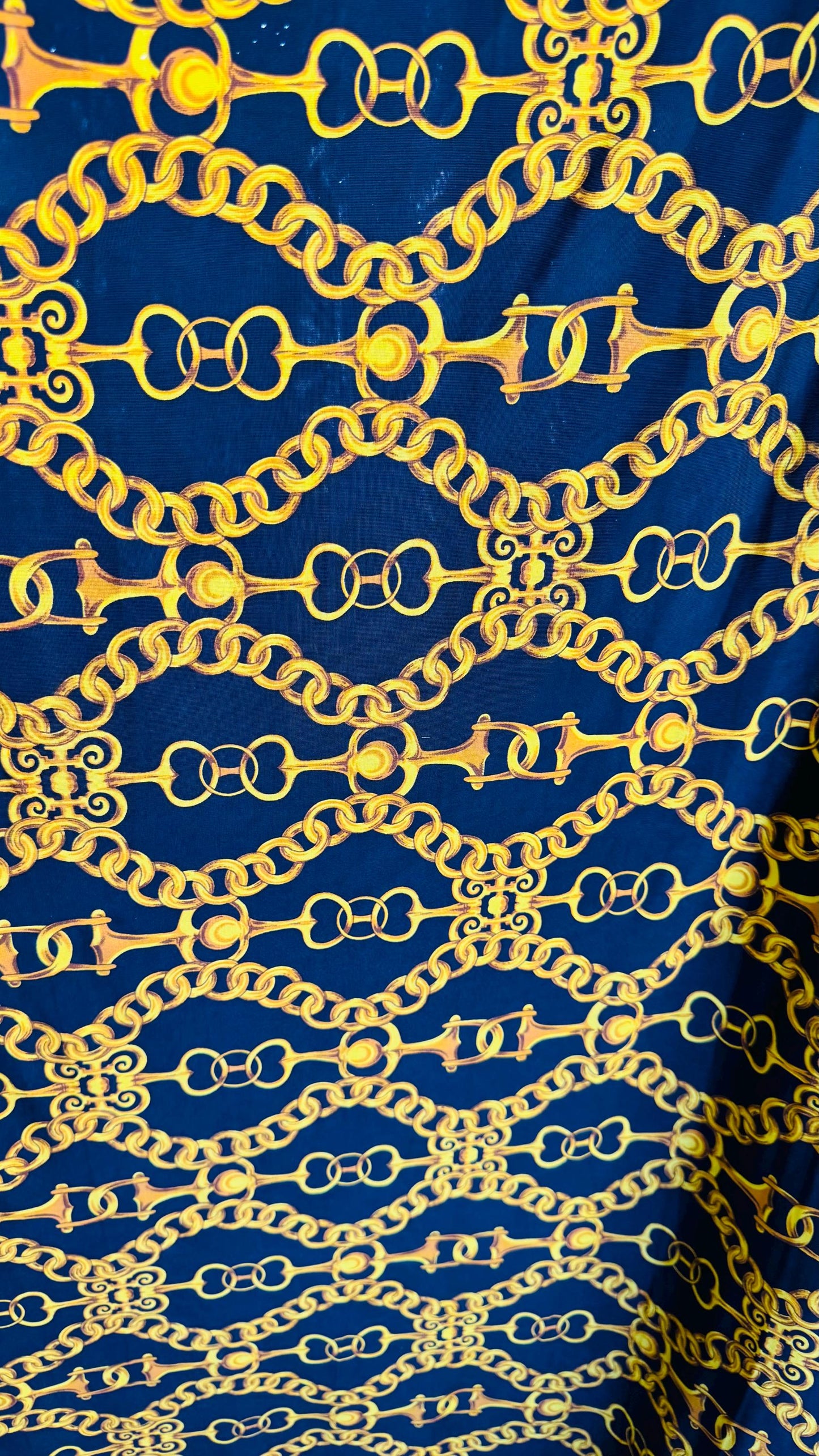 New brand fashion chain and Snake design print on great quality of poly spandex 4-way stretch 58/60” Sold by the YD. Ships Worldwide