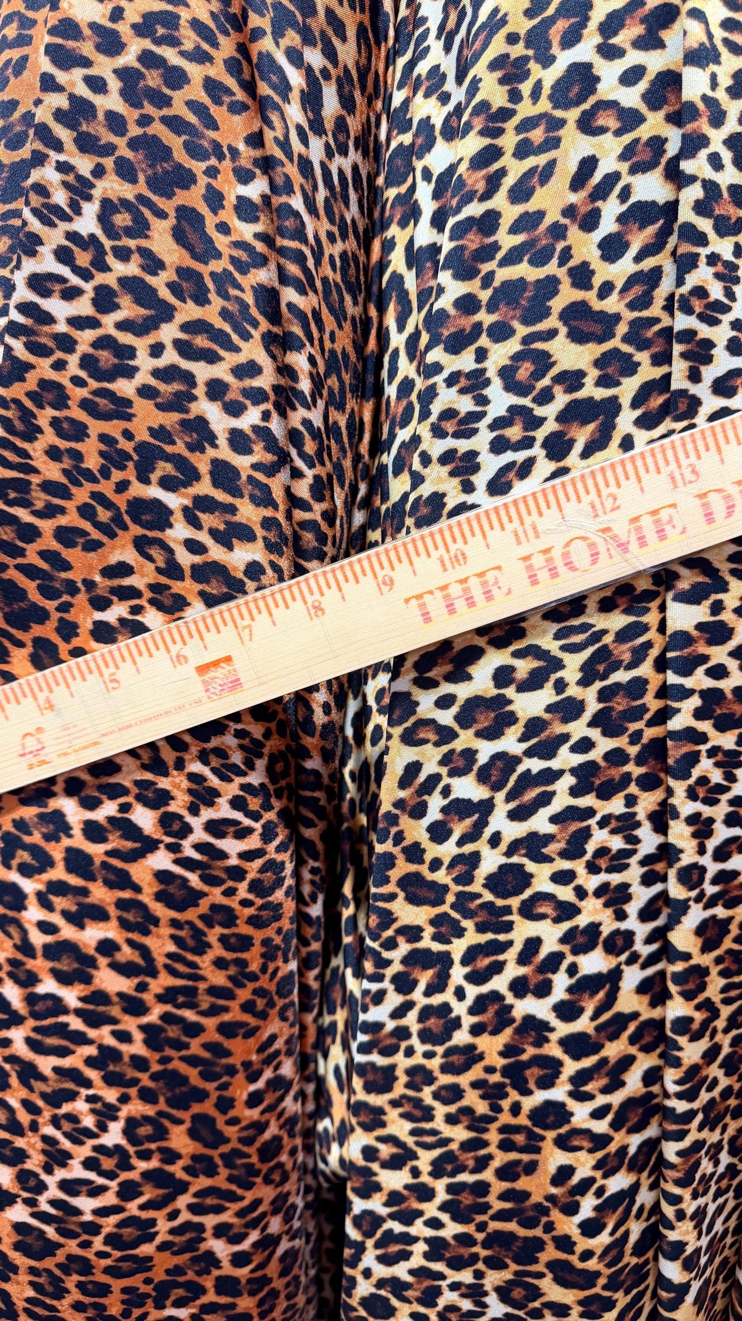 NEW Leopard Exotic design print on nylon Spandex 4-way stretch 58/60” Sold by the YD. Ships worldwide from Los Angeles California USA.