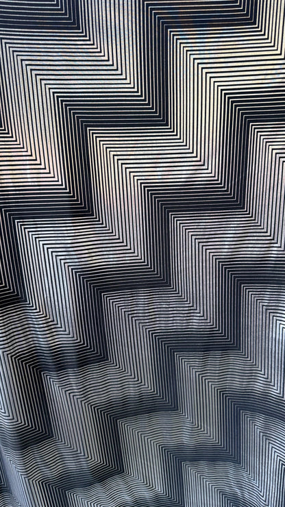 New 3D Pattern Geometric design on metallic poly spandex 2-way stretch 58/60” Sold by the YD. Ships worldwide from Los Angeles California