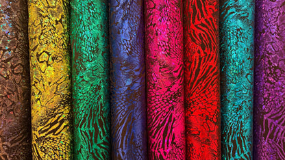 New Safari Exotic design Hologram metallic nylon spandex 4way stretch 58/60" Sold by the yd. Ships worldwide from Los Angeles California USA