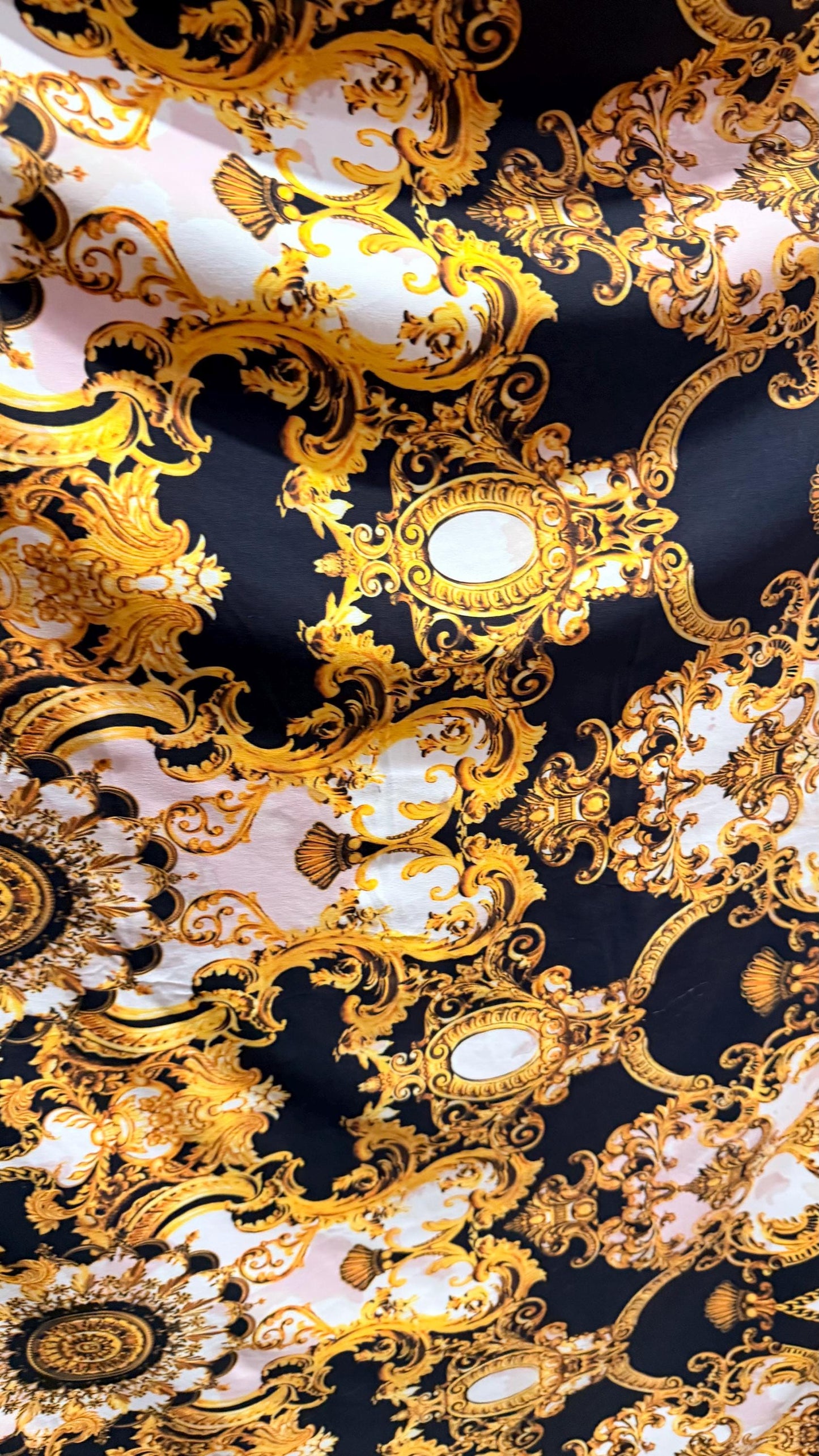 New Luxury modern Brand fashion design print on nylon spandex 4-way stretch 58/60” Sold by the YD. Ships worldwide from Los Angeles Californ