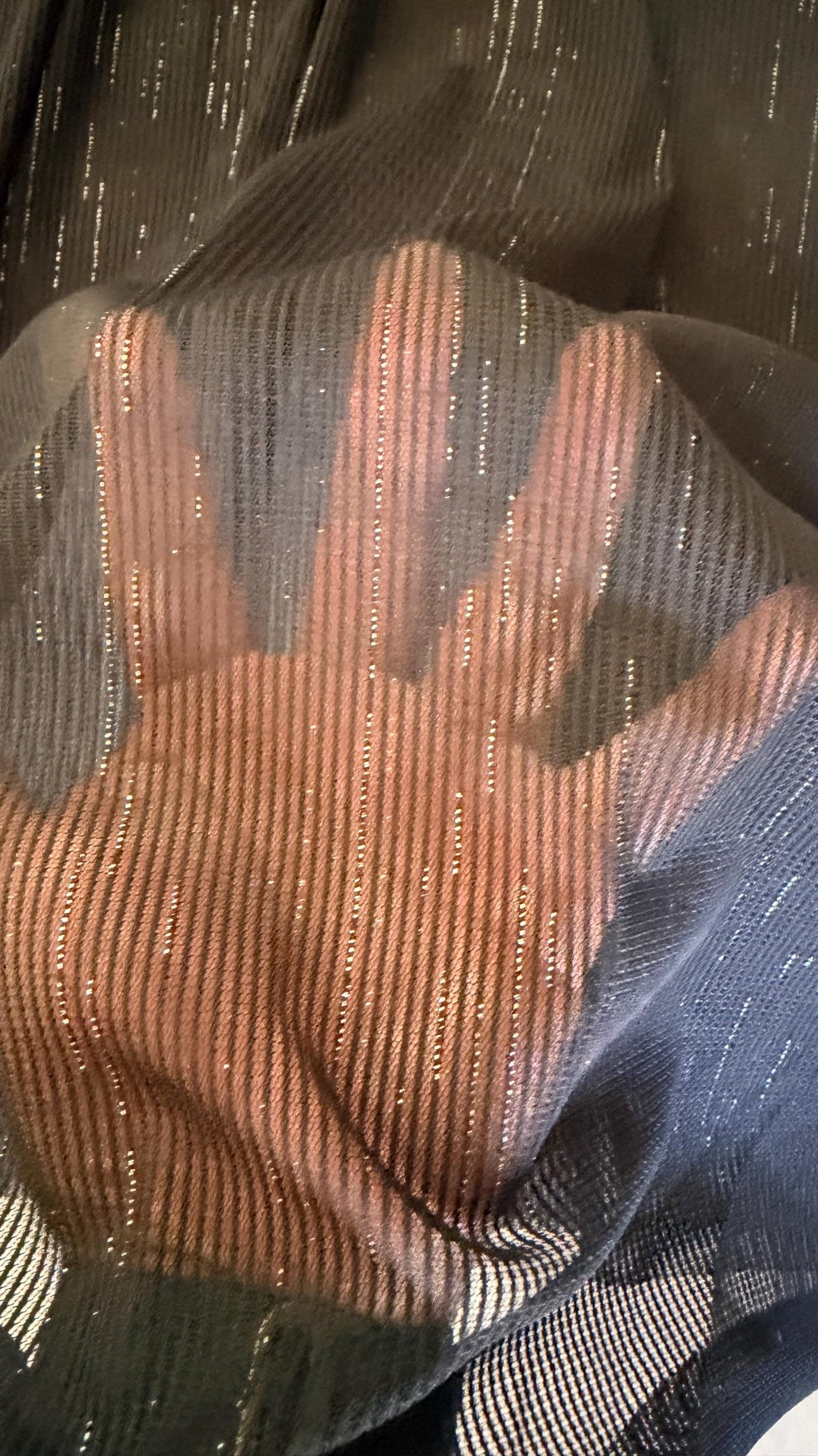 New Metallic mesh Yayi design Black/silver see through fabric 2-way stretch 58/60” Sold by the YD. Ships Worldwide from Los Angeles Californ