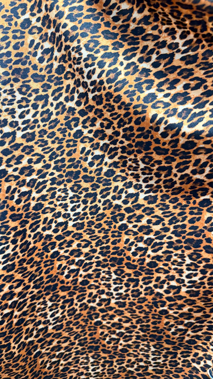 NEW Leopard Exotic design print on nylon Spandex 4-way stretch 58/60” Sold by the YD. Ships worldwide from Los Angeles California USA.