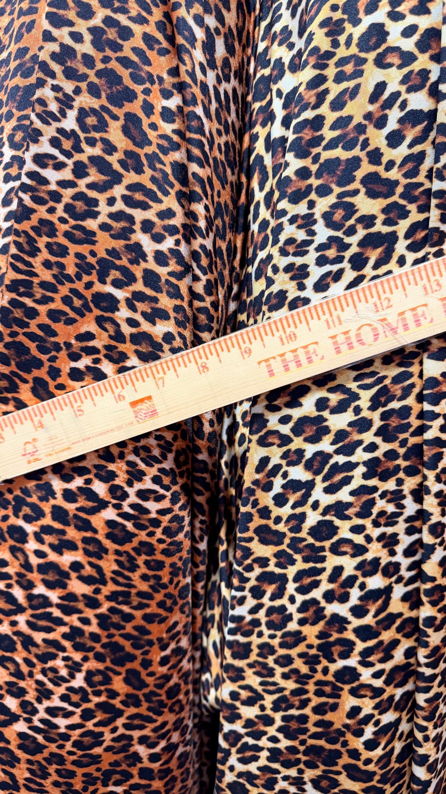 NEW Leopard Exotic design print on nylon Spandex 4-way stretch 58/60” Sold by the YD. Ships worldwide from Los Angeles California USA.