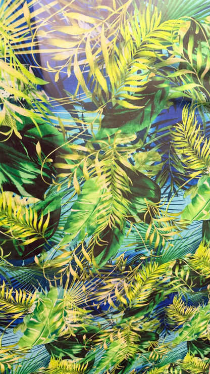 New Tropical Jlo Fashion design print on best quality of power mesh 4way stretch 58/60" Sold by the YD. Ships worldwide from Los Angeles CA