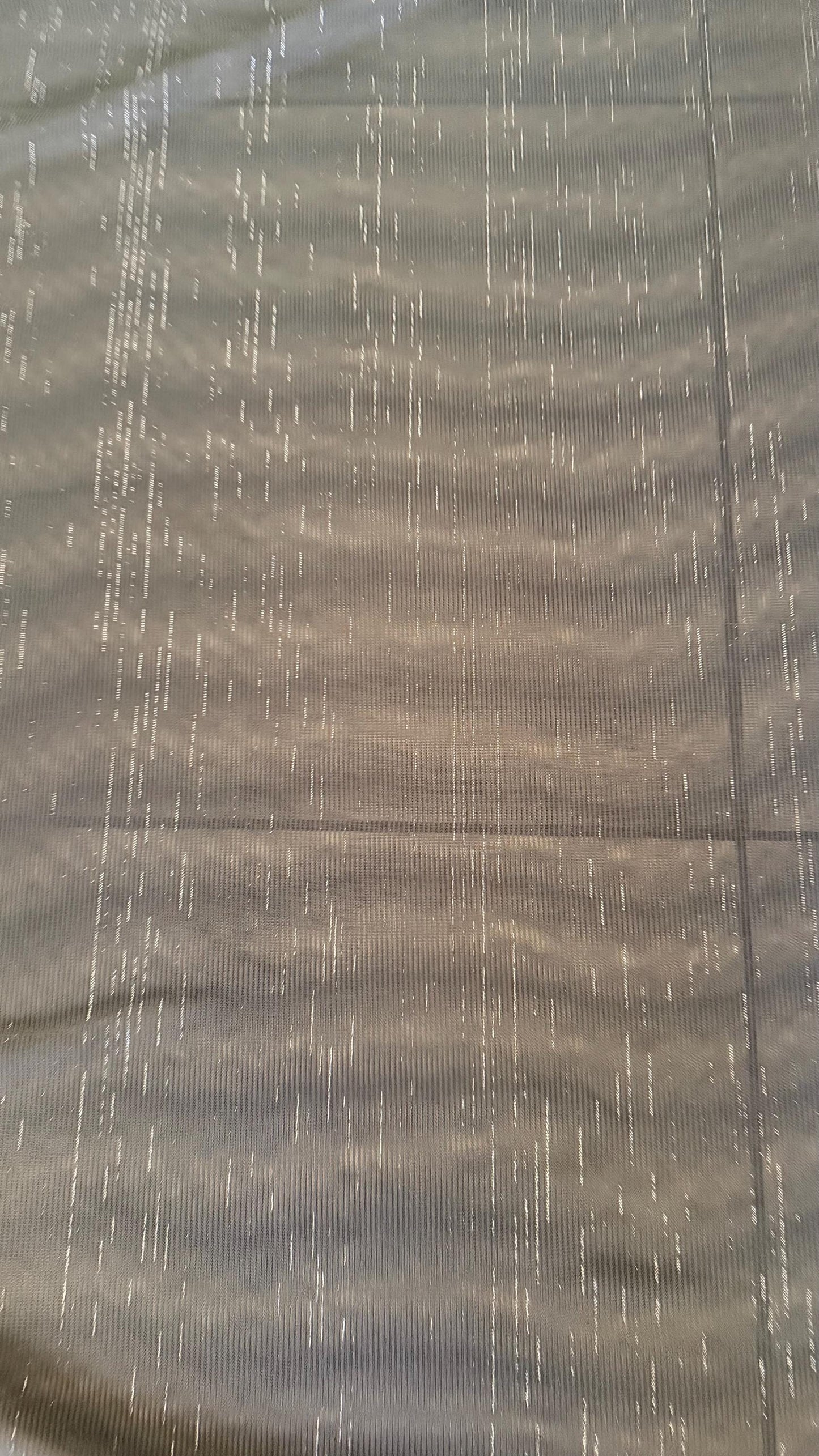 New Metallic mesh Yayi design Black/silver see through fabric 2-way stretch 58/60” Sold by the YD. Ships Worldwide from Los Angeles Californ