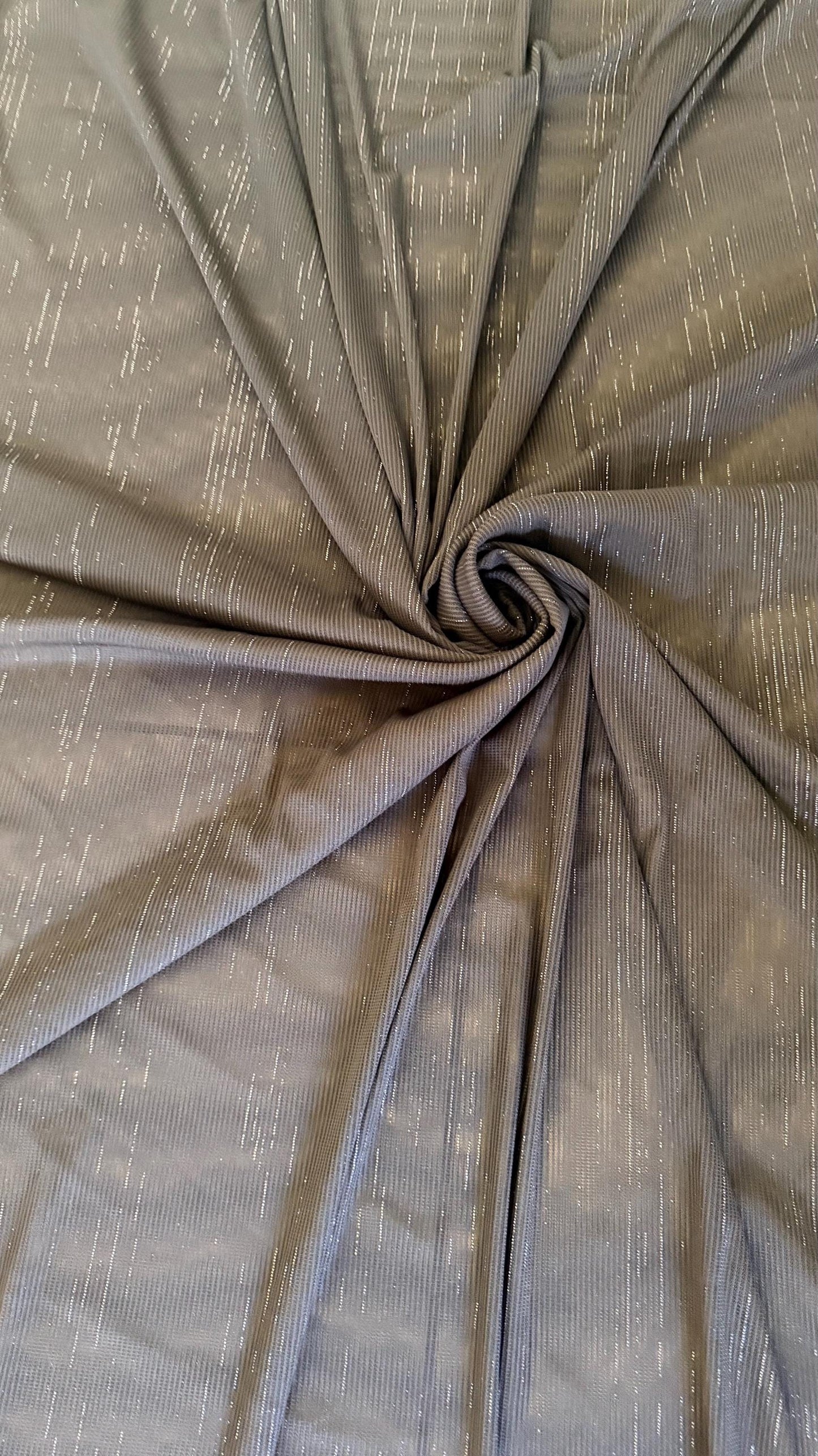New Metallic mesh Yayi design Black/silver see through fabric 2-way stretch 58/60” Sold by the YD. Ships Worldwide from Los Angeles Californ