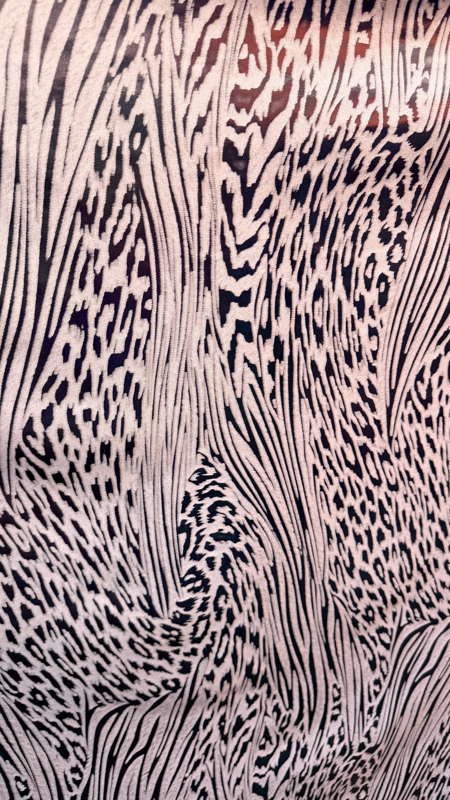 New Safari design Iridescent metallic nylon spandex 4way stretch 58/60" Sold by the yd. Ships worldwide from Los Angeles California USA.