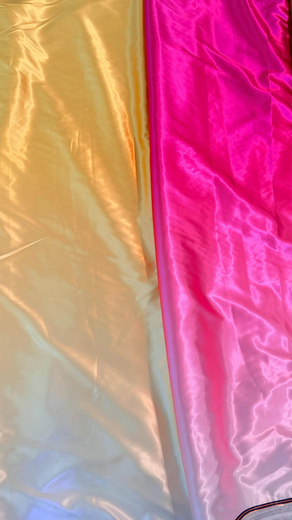 Ombre Deluxe design on silky satin non stretch best quality  in the market 60” Sold by the YD. Ships Worldwide from Los Angeles California