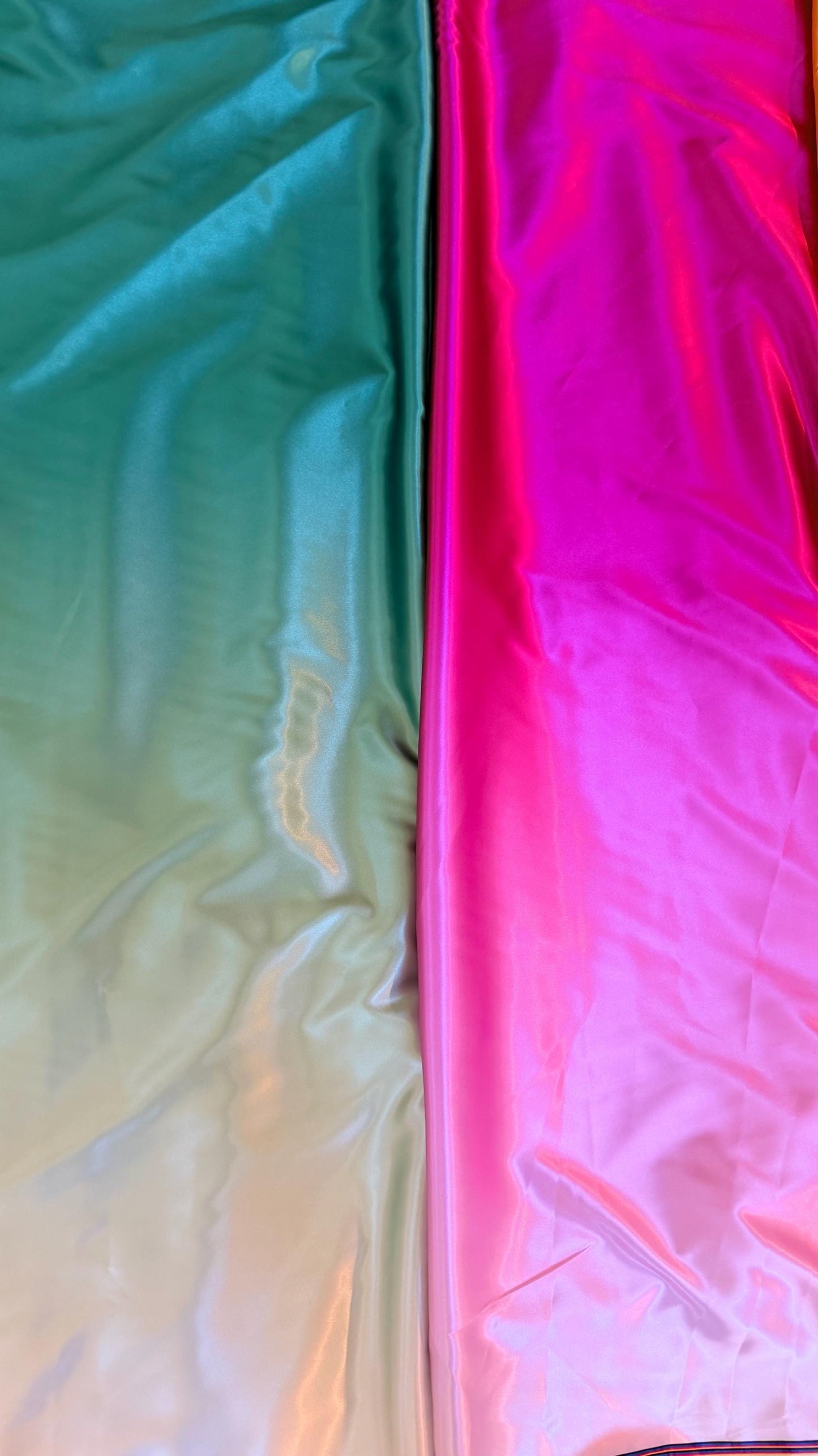 Ombre Deluxe design on silky satin non stretch best quality  in the market 60” Sold by the YD. Ships Worldwide from Los Angeles California