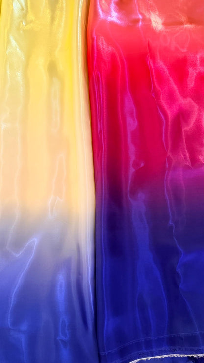 New Ombre design print on super organza best quality in the market 58/60” Sold by the YD. Ships Worldwide from Los Angeles California USA