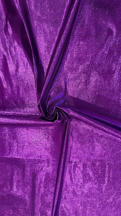Luxury metallic Purple Lurex lame spandex 4-way stretch Best quality in the market 44/45” Sold by the YD. High quality fabrics by AlexLAFabr