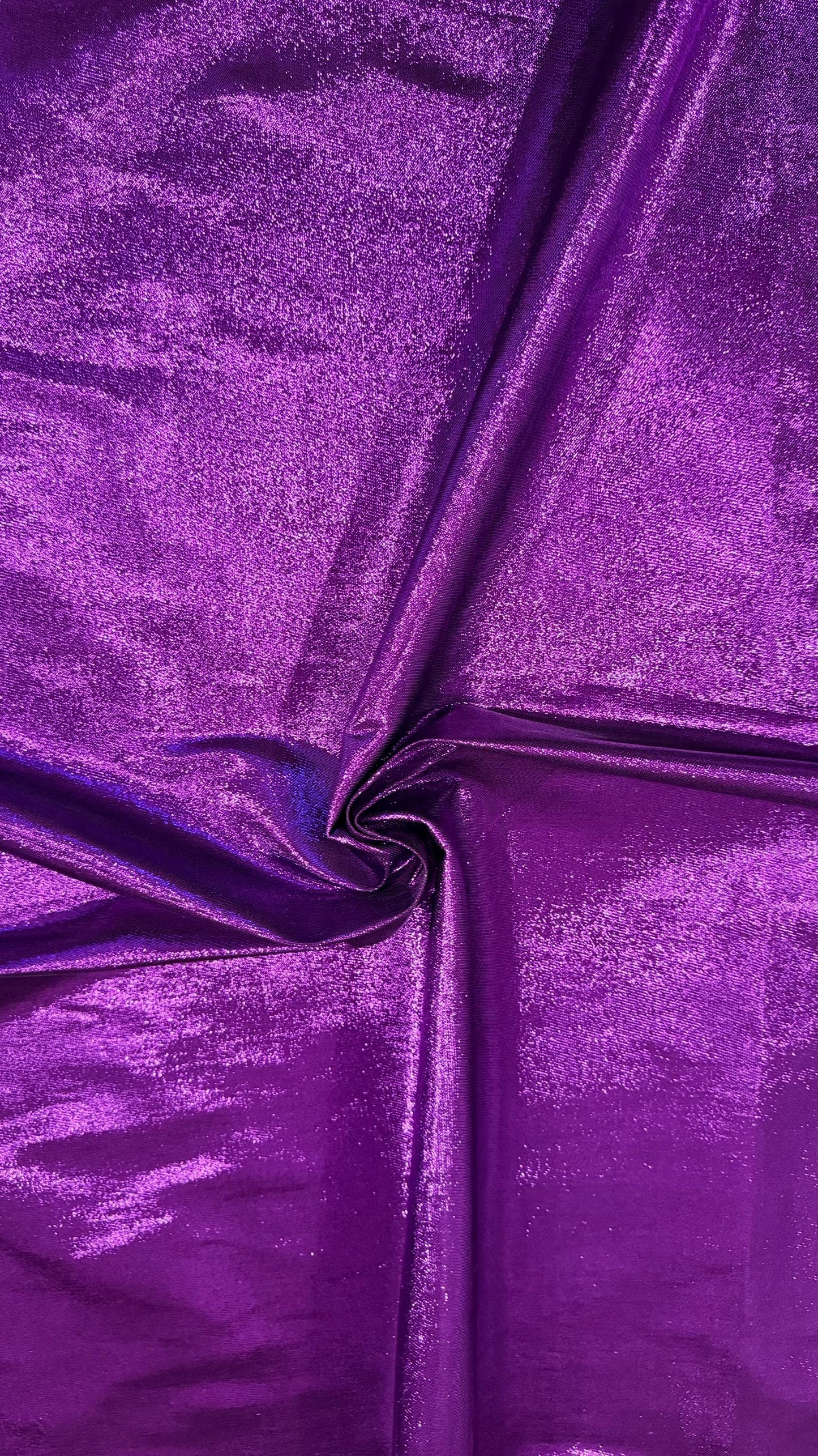 Luxury metallic Purple Lurex lame spandex 4-way stretch Best quality in the market 44/45” Sold by the YD. High quality fabrics by AlexLAFabr
