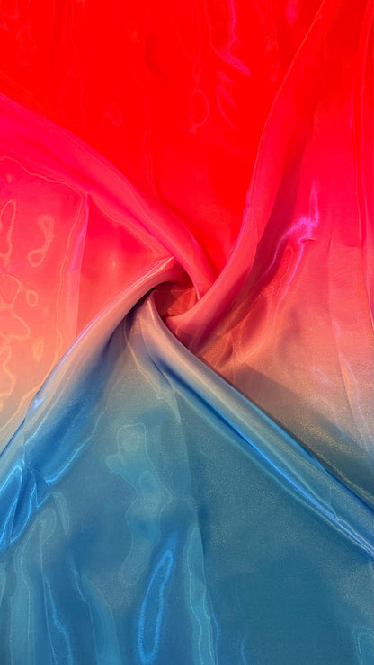 New Ombre design print on super organza best quality in the market 58/60” Sold by the YD. Ships Worldwide from Los Angeles California USA
