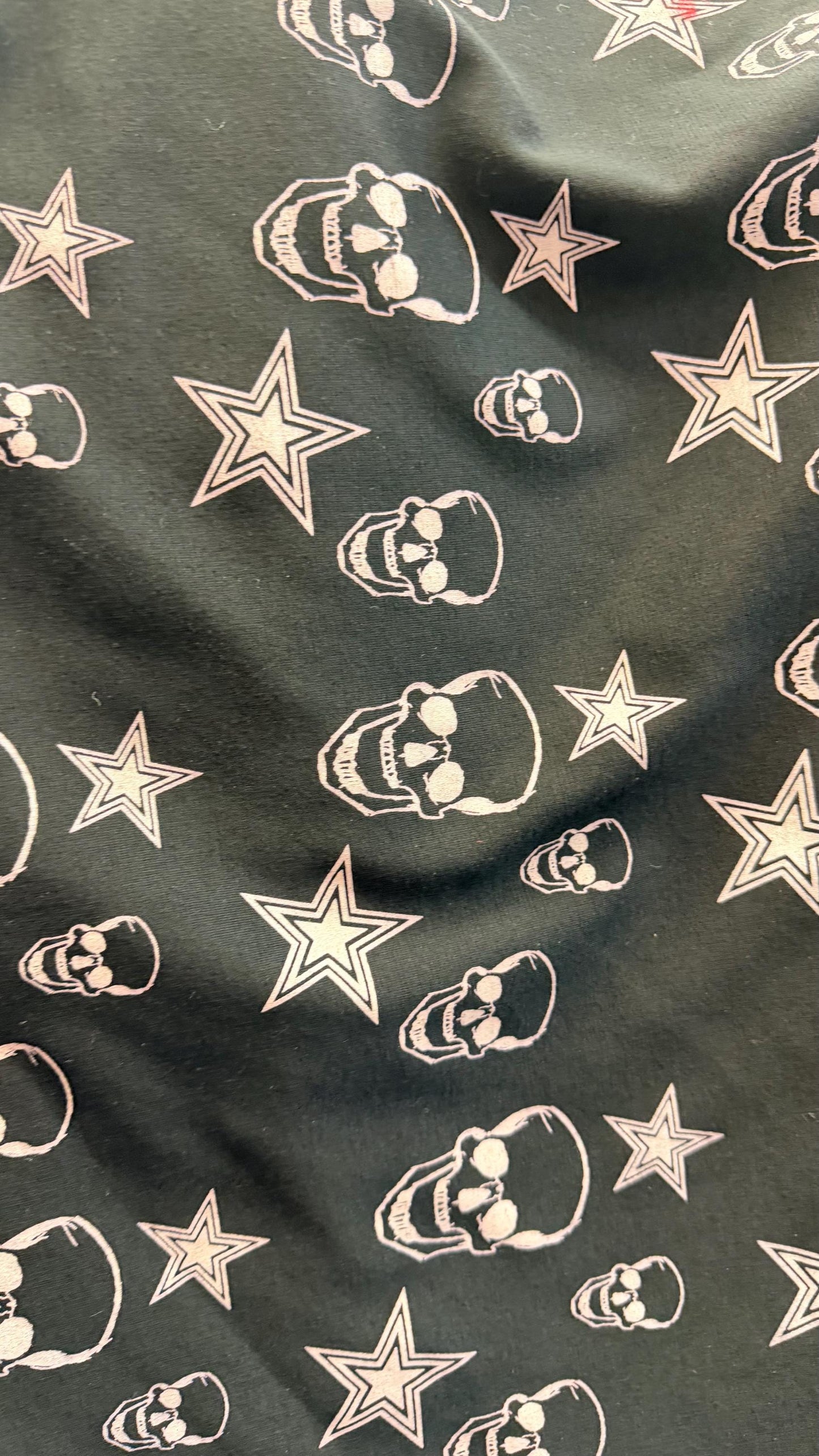 New Heavy Ponte Roma spandex skulls design  2-way stretch  58/60” Sold by the YD. Ships worldwide from Los Angeles California USA