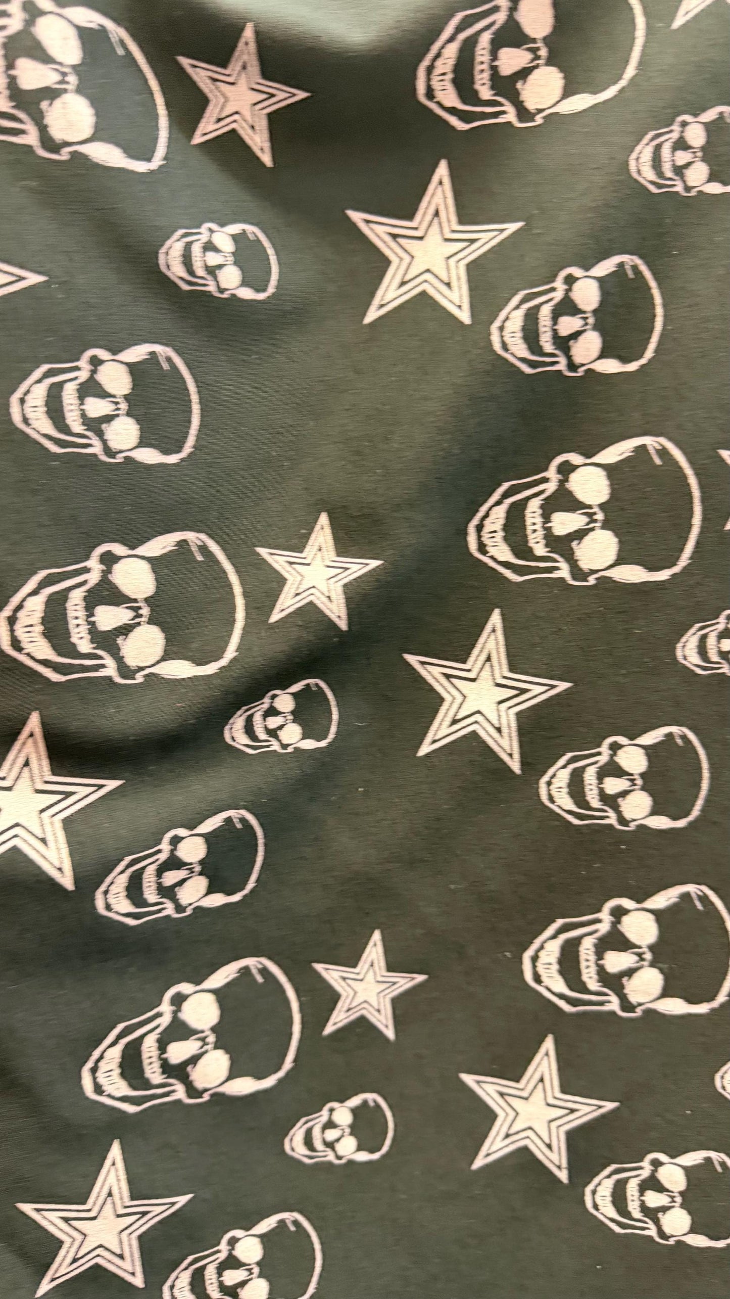 New Heavy Ponte Roma spandex skulls design  2-way stretch  58/60” Sold by the YD. Ships worldwide from Los Angeles California USA