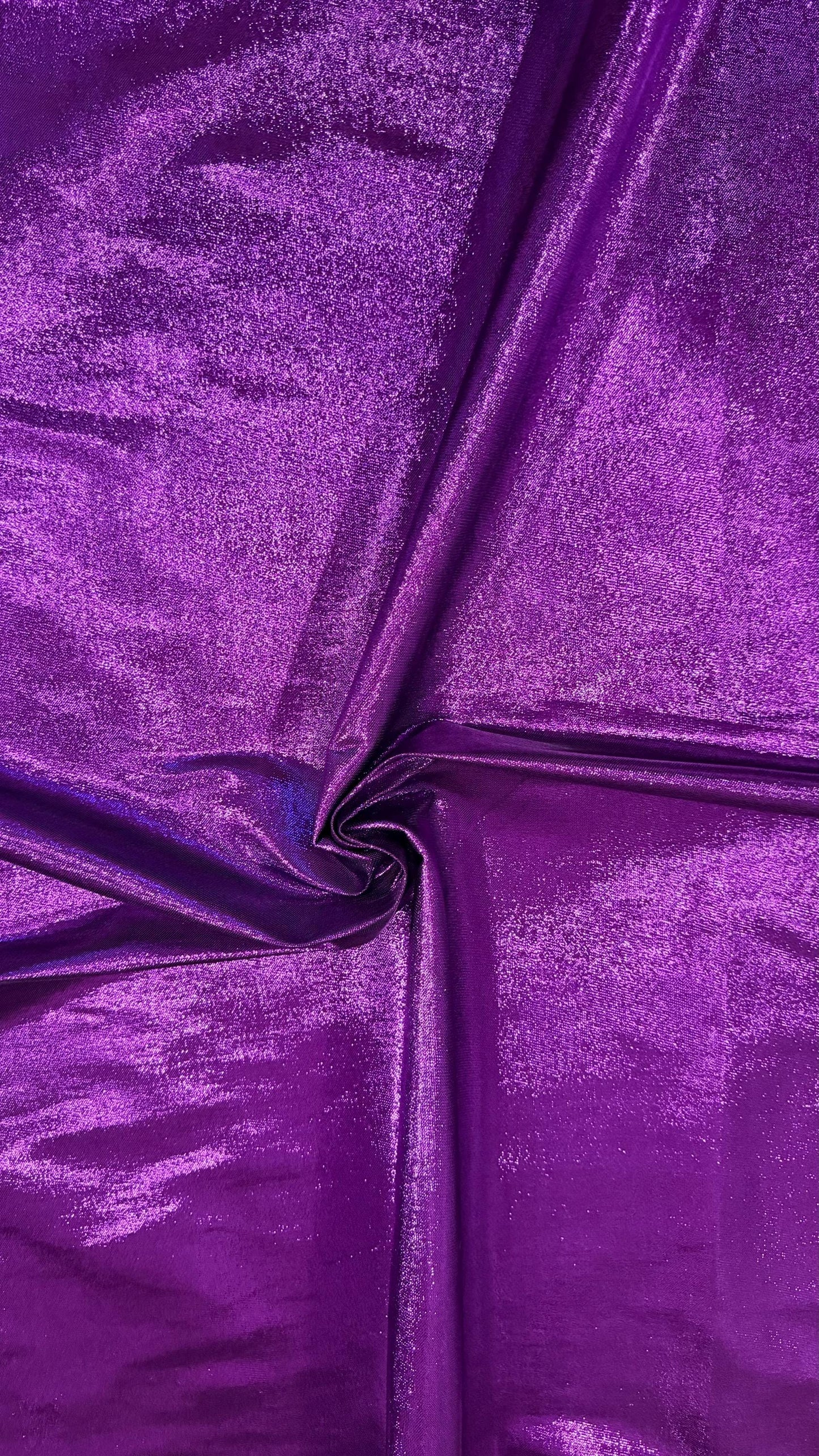 Luxury metallic Purple Lurex lame spandex 4-way stretch Best quality in the market 44/45” Sold by the YD. High quality fabrics by AlexLAFabr