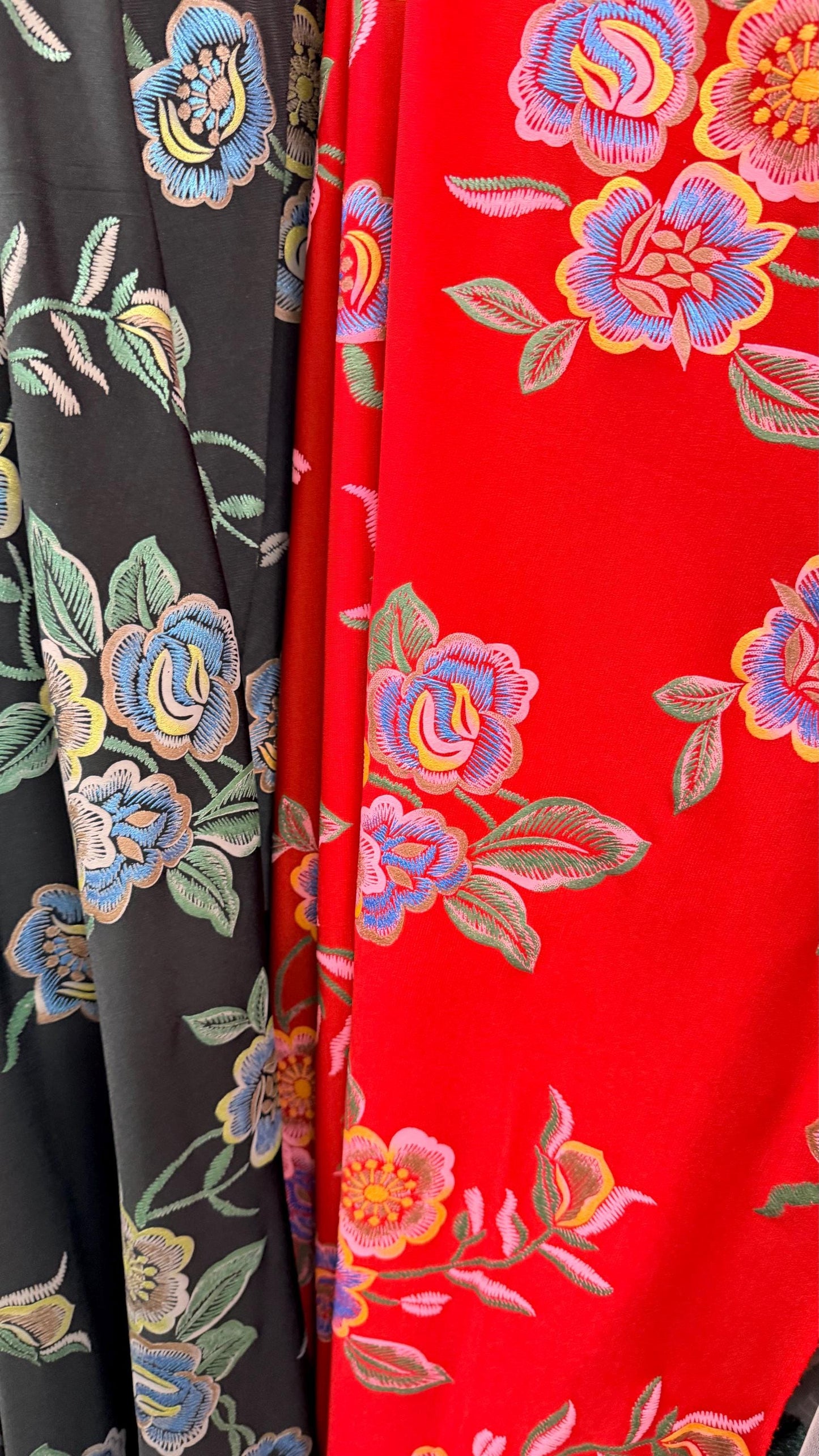 New Romantic floral design  print on poly spandex l 4-way stretch 58/60” High Quality fabrics by AlexLAFabrics