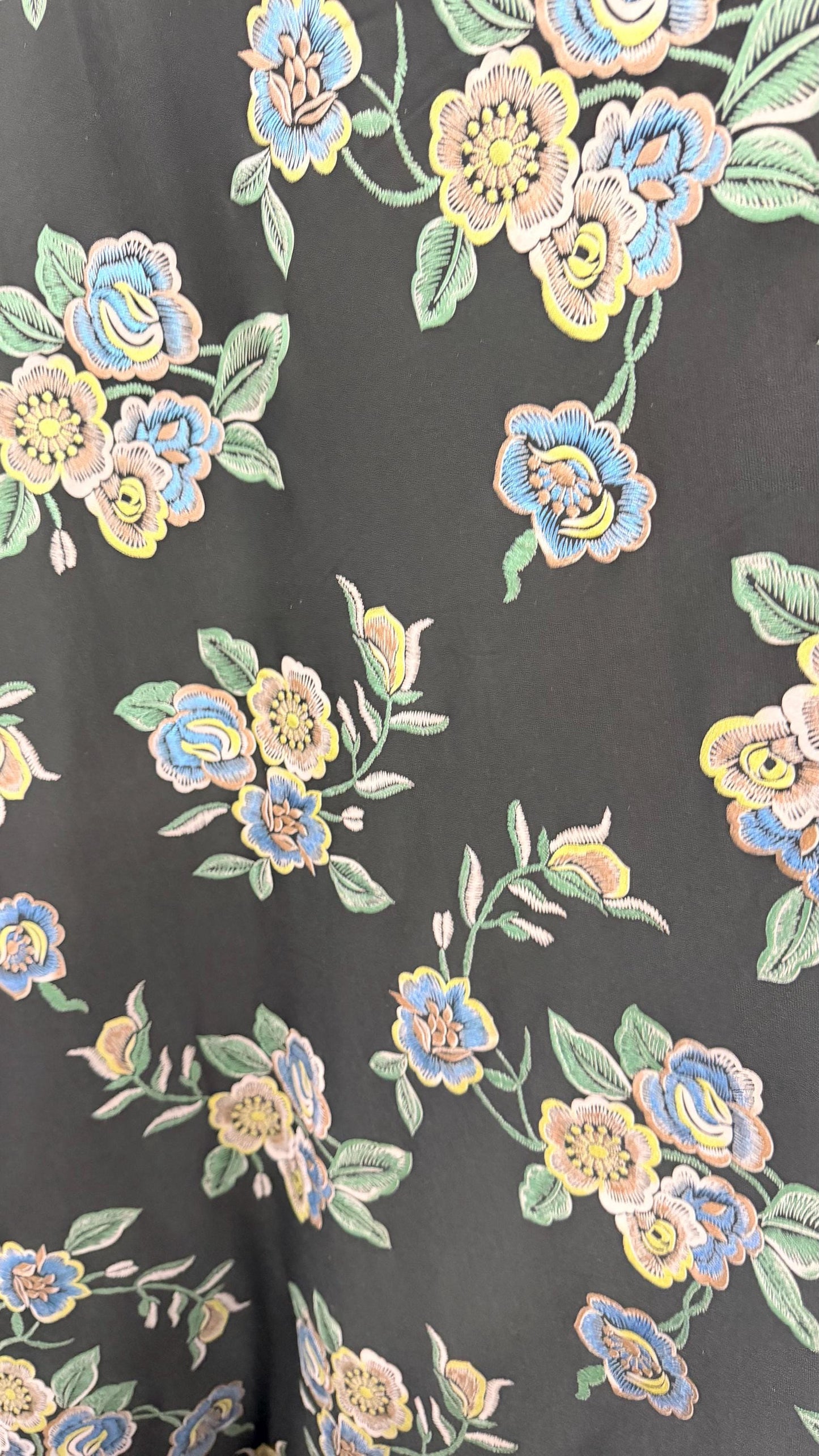 New Romantic floral design  print on poly spandex l 4-way stretch 58/60” High Quality fabrics by AlexLAFabrics
