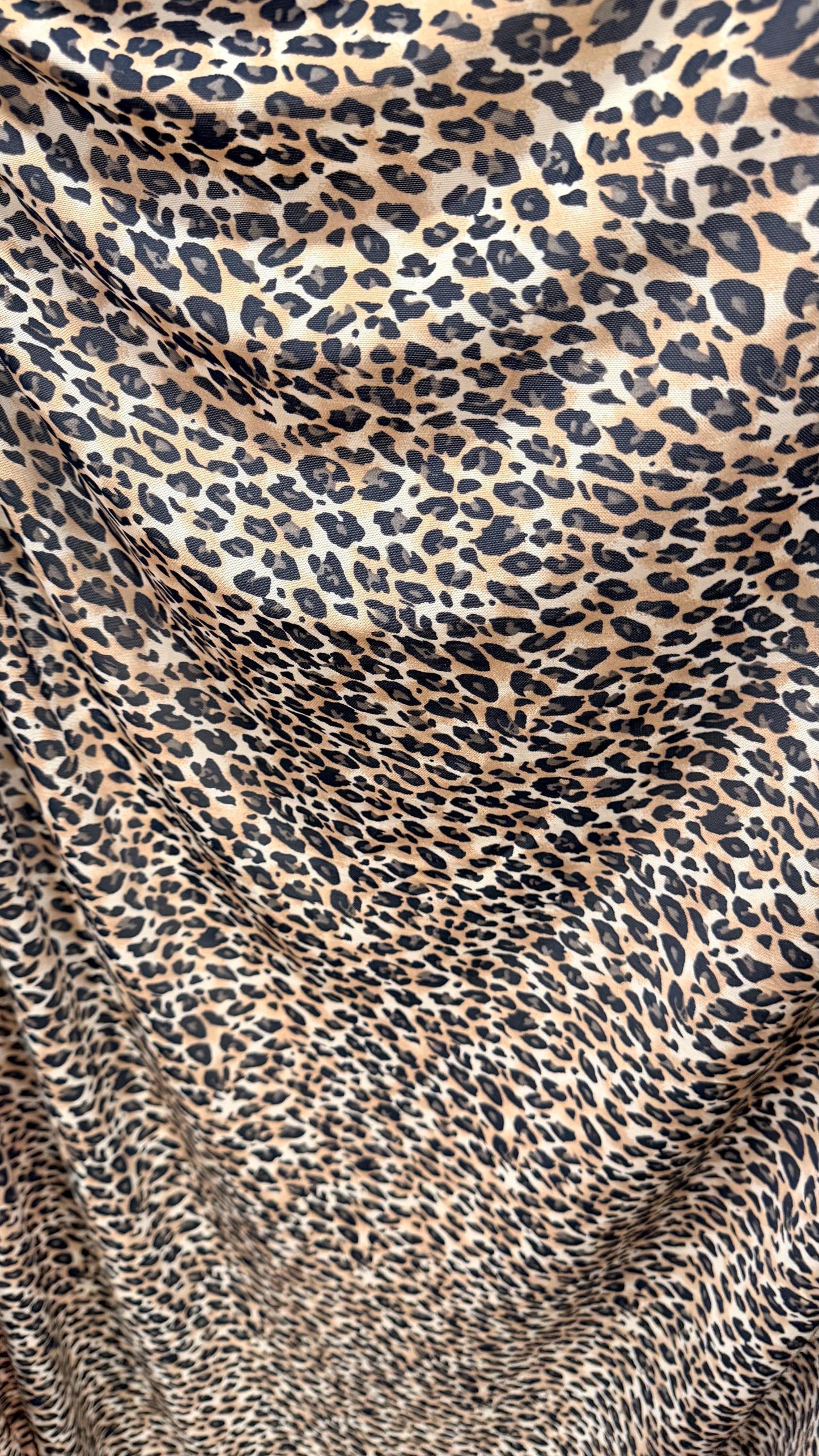 New Exotic Cheetah design print on nylon power mesh 4way stretch 58/60” Sold by the YD. Ships worldwide from Los Angeles California USA.