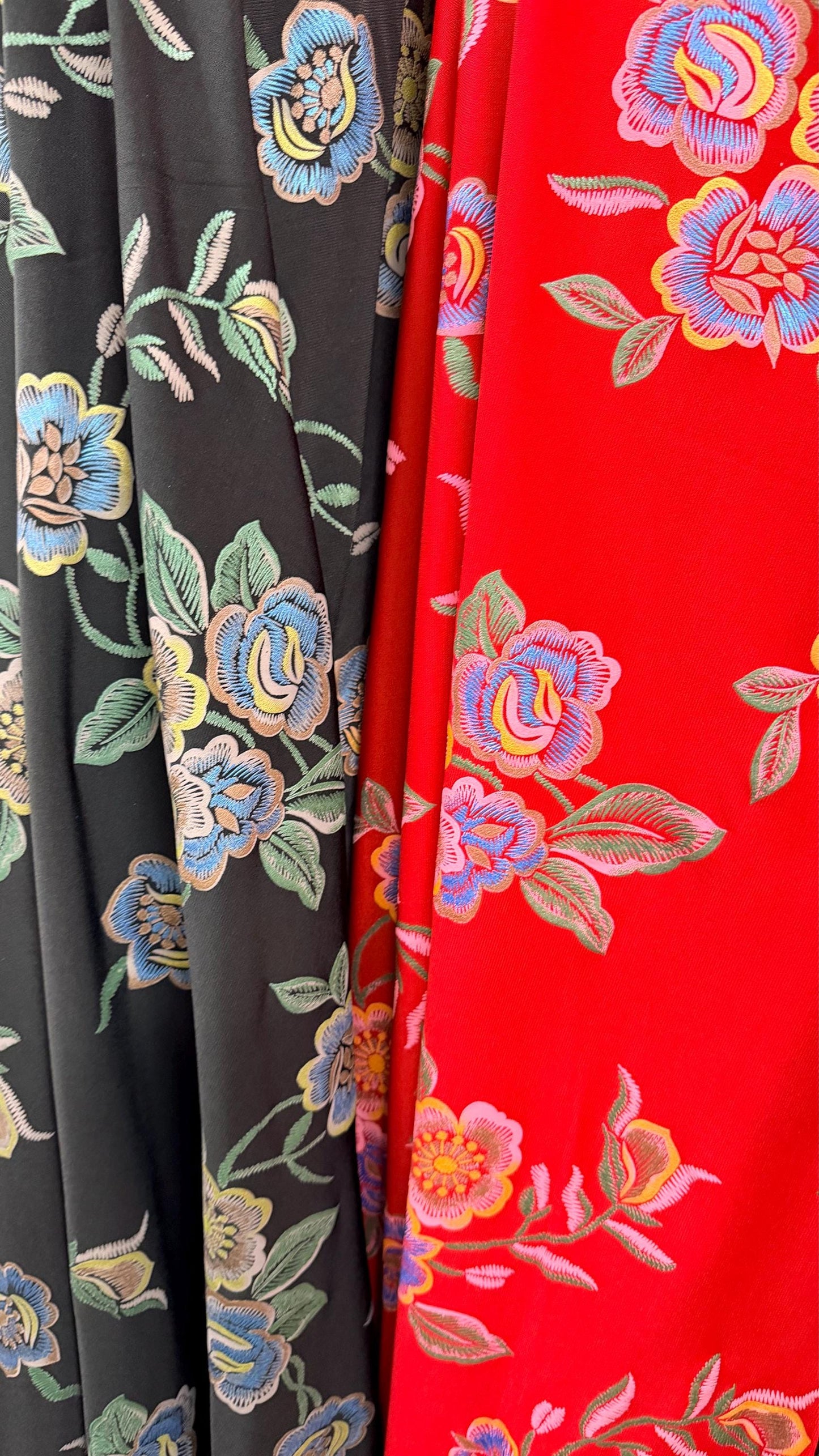 New Romantic floral design  print on poly spandex l 4-way stretch 58/60” High Quality fabrics by AlexLAFabrics