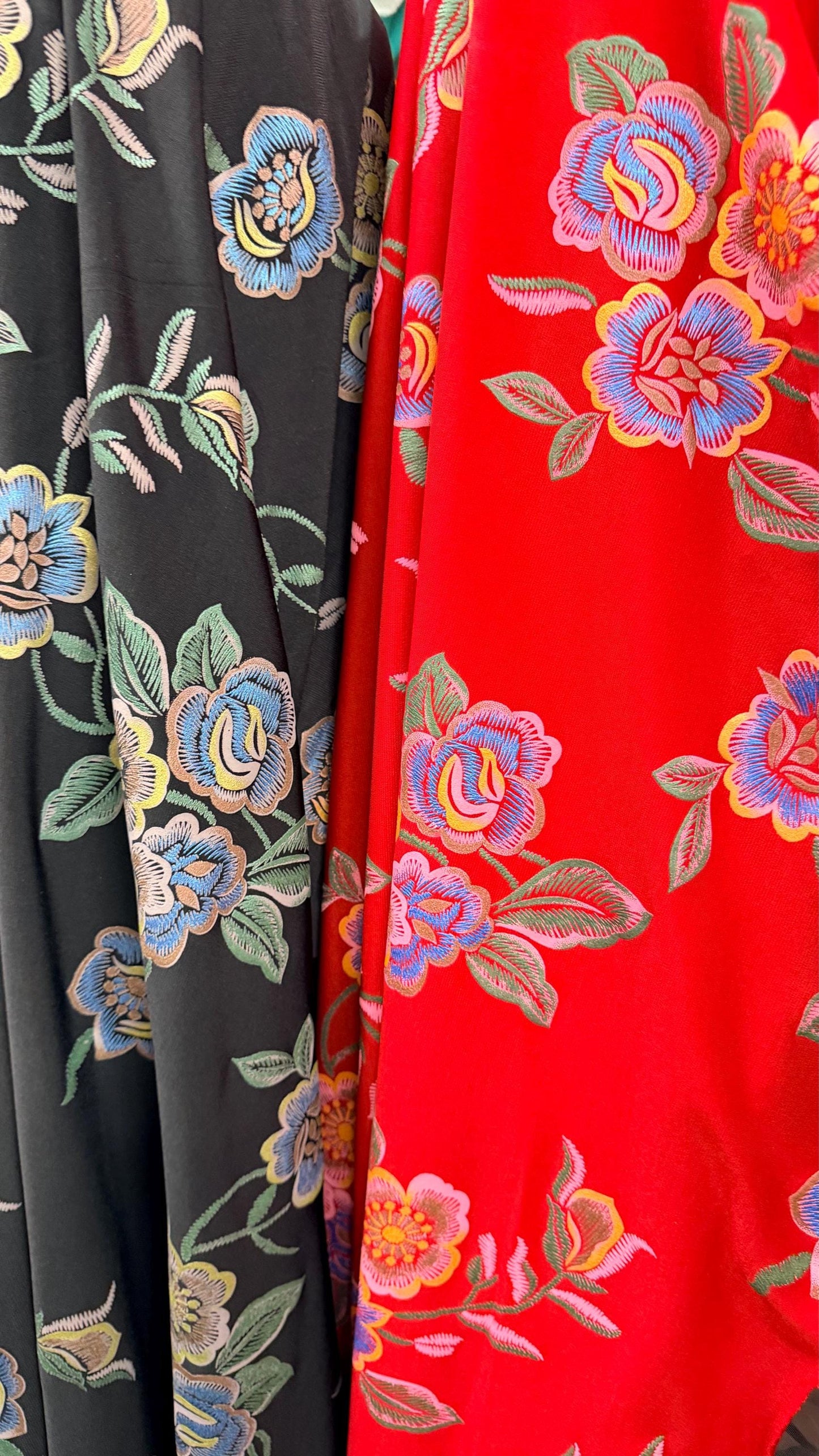 New Romantic floral design  print on poly spandex l 4-way stretch 58/60” High Quality fabrics by AlexLAFabrics