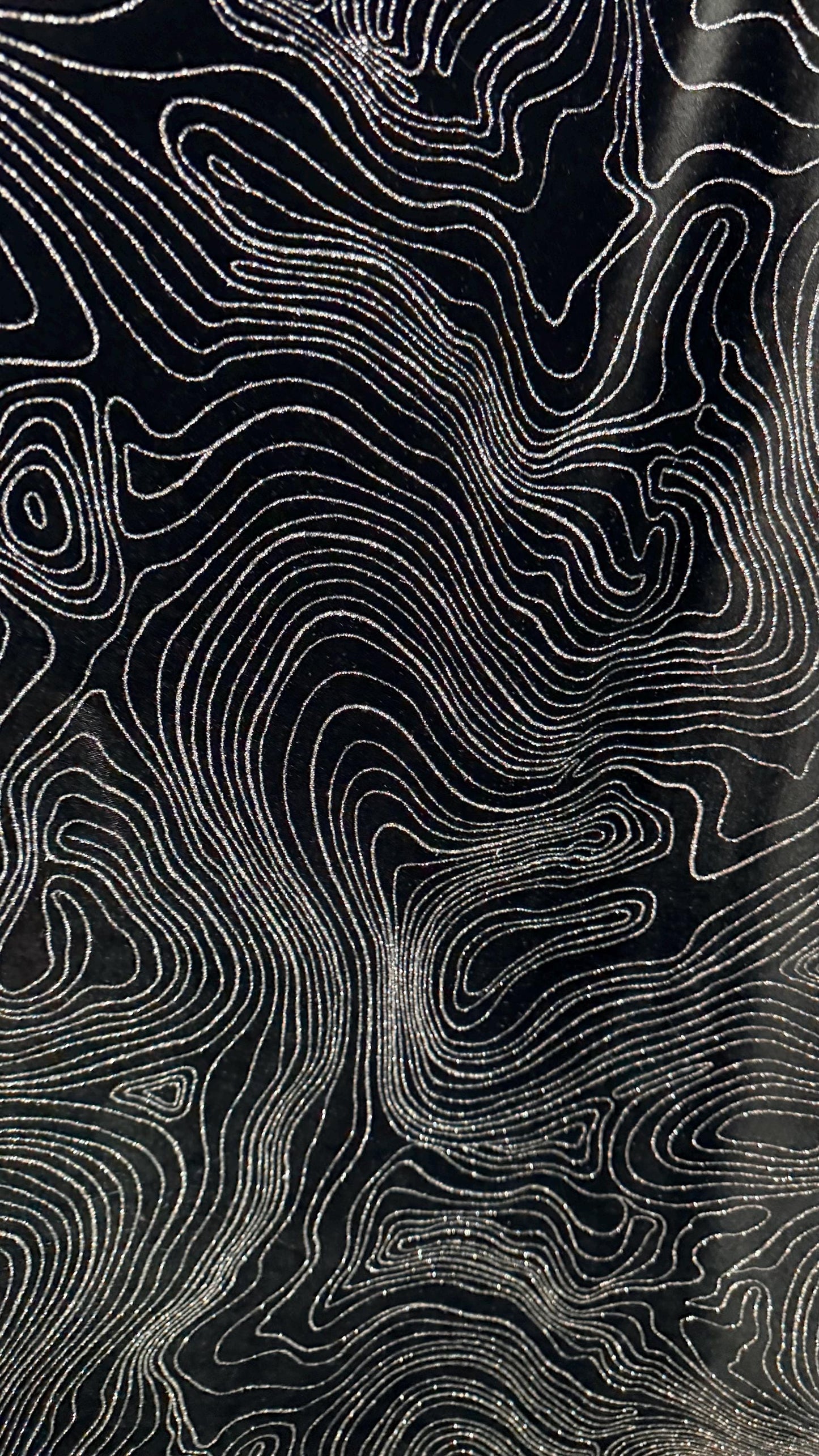 New Modern Abstract design on stretch velvet with metallic glitter 58/60” Sold by the YD. Ships worldwide from Los Angeles California USA.