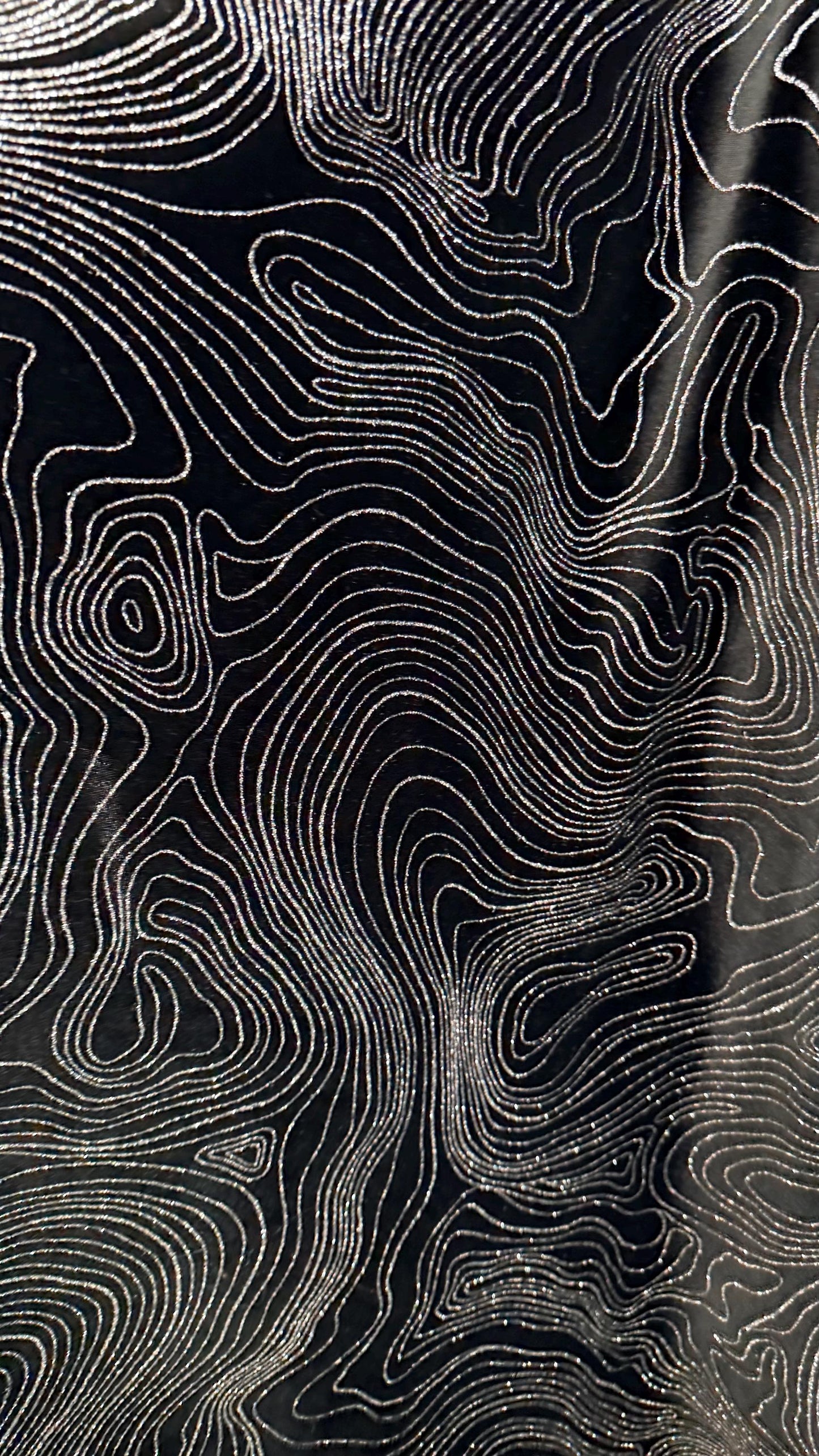 New Modern Abstract design on stretch velvet with metallic glitter 58/60” Sold by the YD. Ships worldwide from Los Angeles California USA.