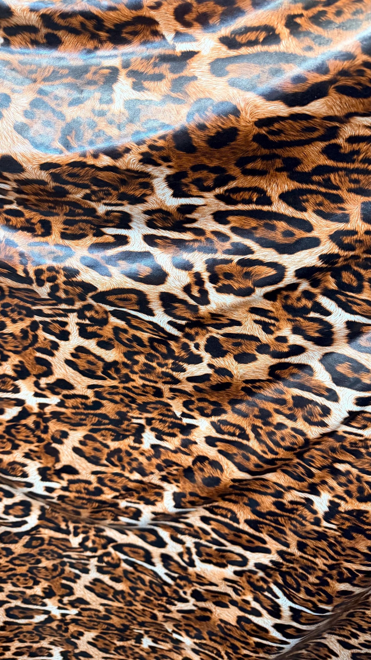 Exotic Leopard design print on latex stretch vinyl 4-way stretch 58/60” Sold by the YD. Ships worldwide from Los Angeles California USA