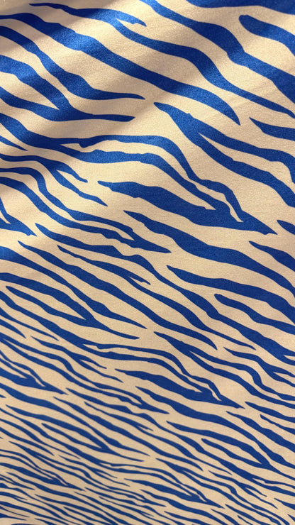 New Exotic Zebra design Taupe/Black print on nylon spandex 4way stretch 58/60" Sold by the YD. Ships worldwide from Los Angeles California