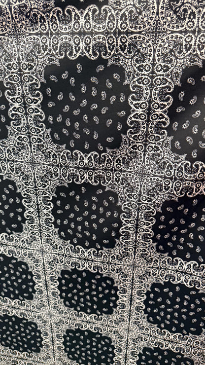 Bandana paisley Luxury design print on great quality of nylon  spandex 4-way stretch 58/60” Sold by the YD. Ships worldwide from Los Angeles