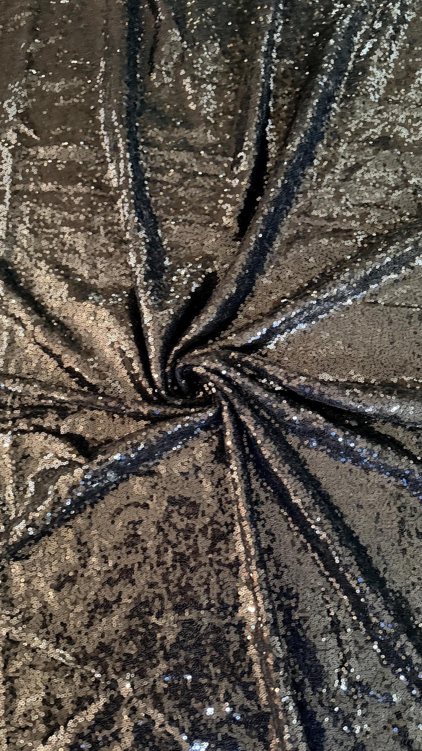 Mini cosmic glitz shiny sequins on strech mesh 2way strech 55/57" Sold by the YD. Ships worldwide from Los Angeles California USA