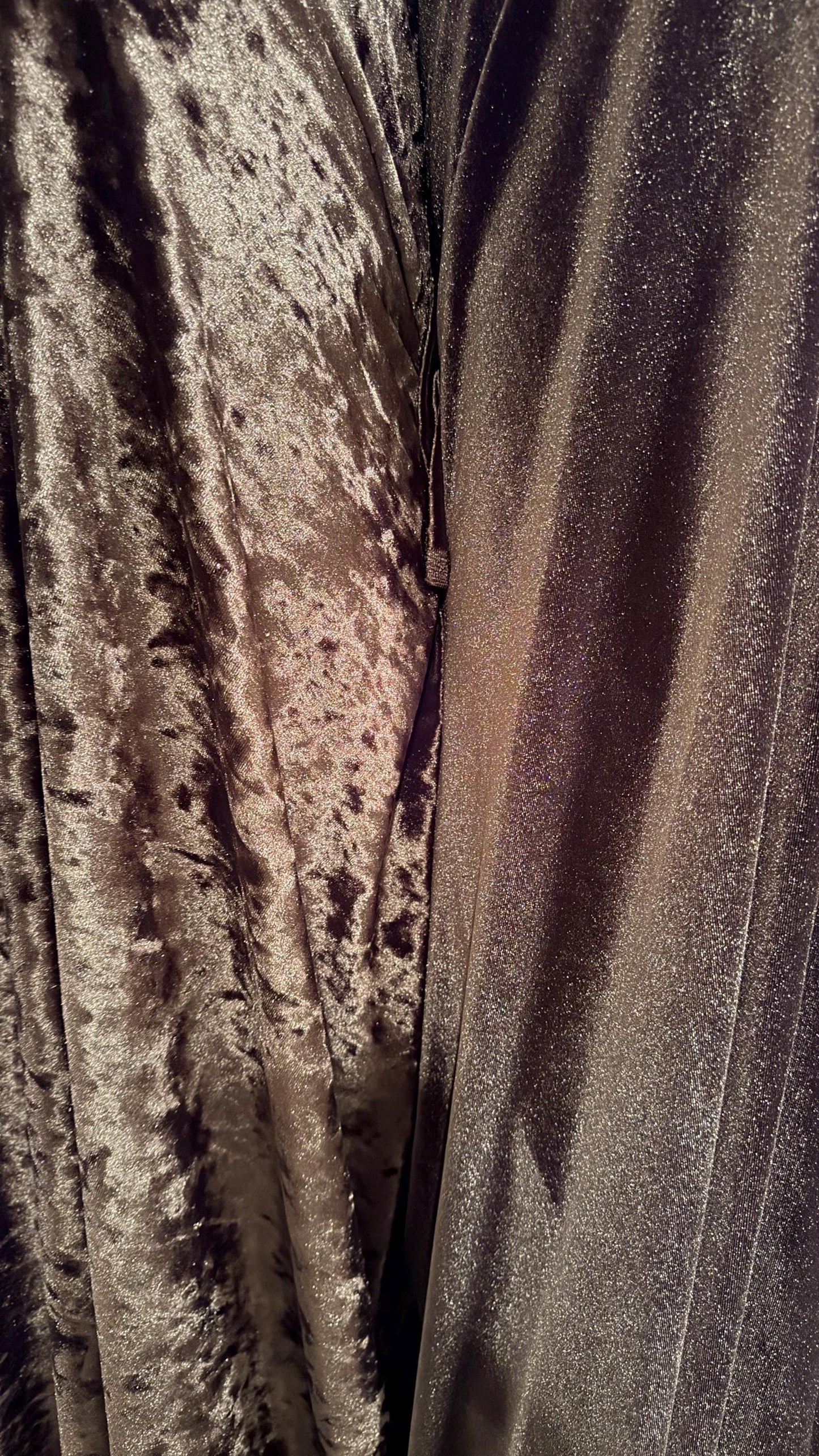 Stretch Velvet Black color Flat and Crushed velvet  4-way stretch 58/60" Sold by the YD. Ships worldwide from Los Angeles California USA